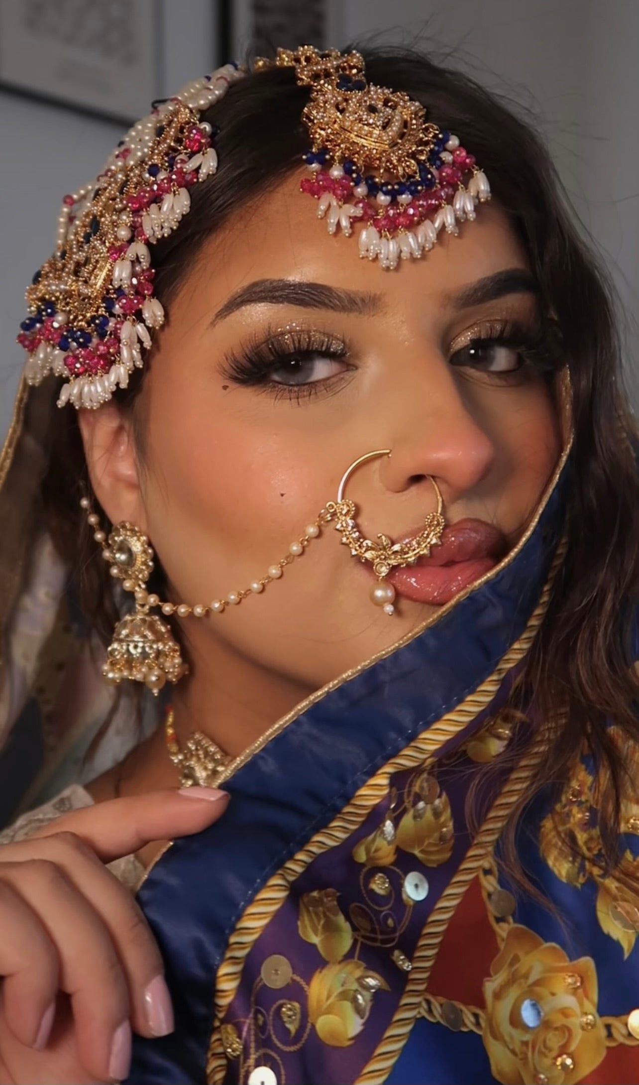 Jhumar Side Maang Tikka Designs Bridal Kundan Tikka Designs