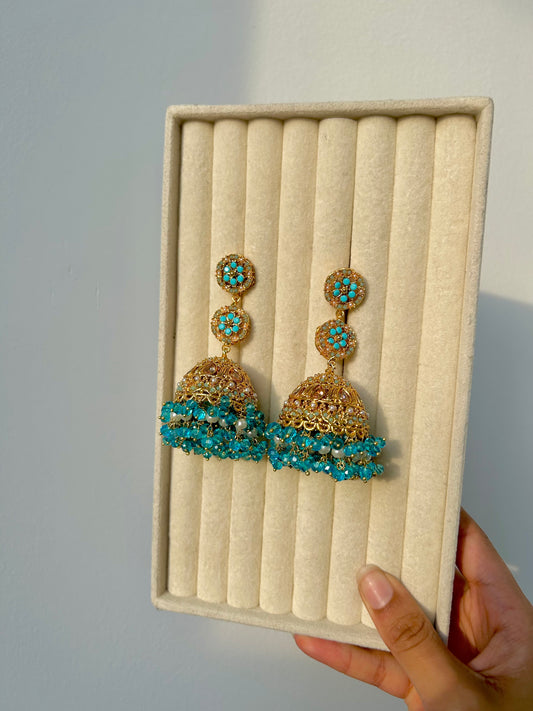 Nafeesa earrings ~ Turquoise