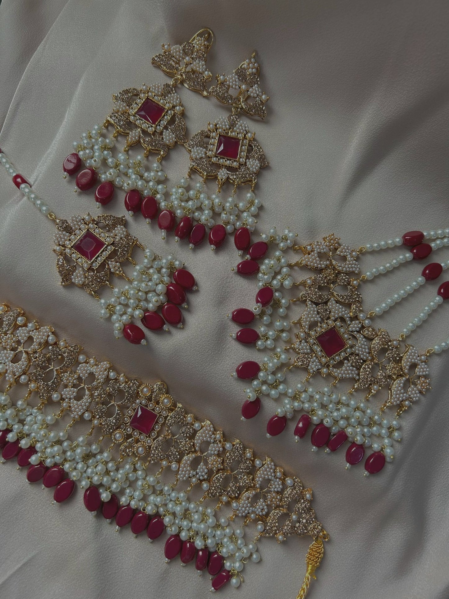 Mahida bridal set ~ Red