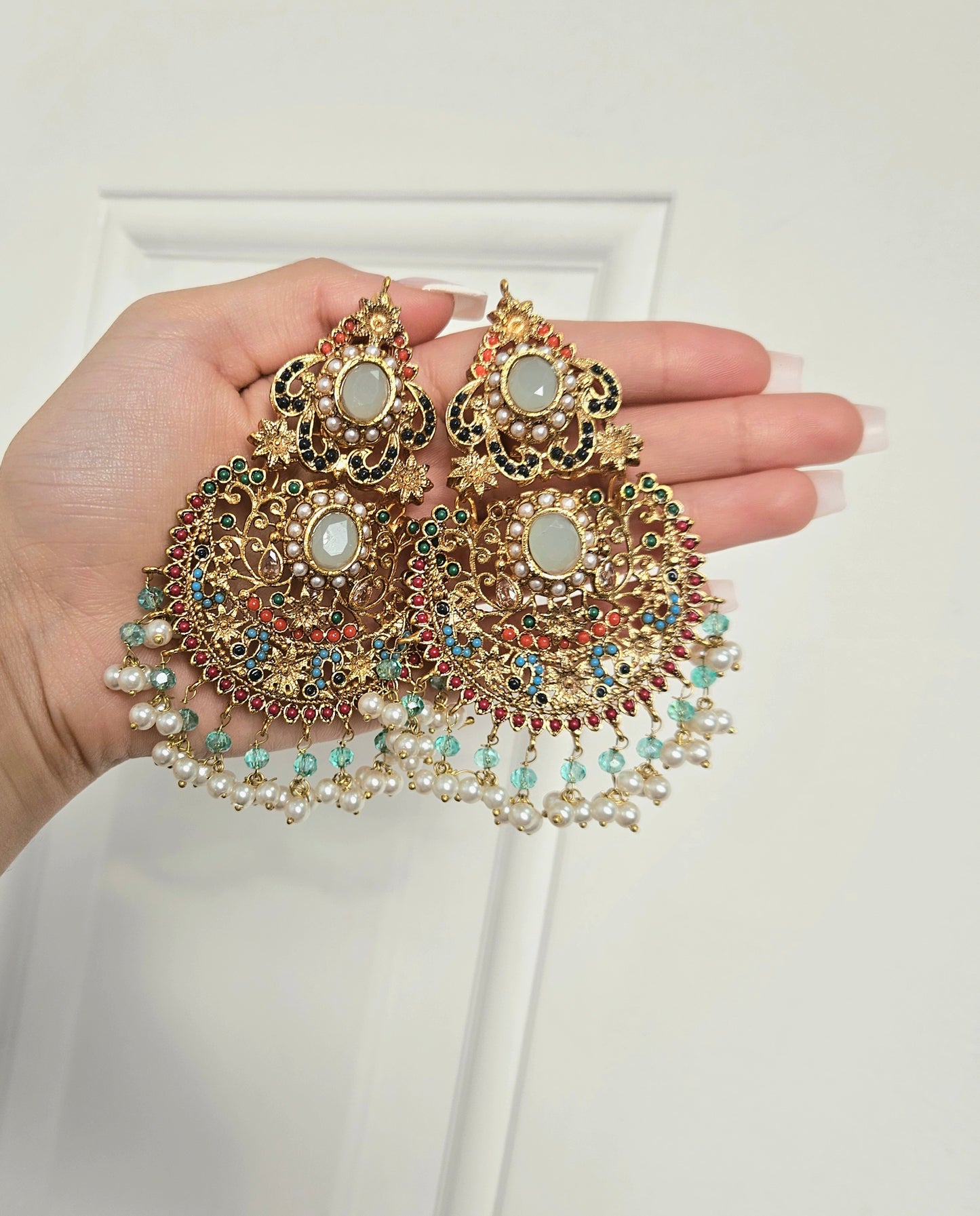 Shazia earrings - Mint