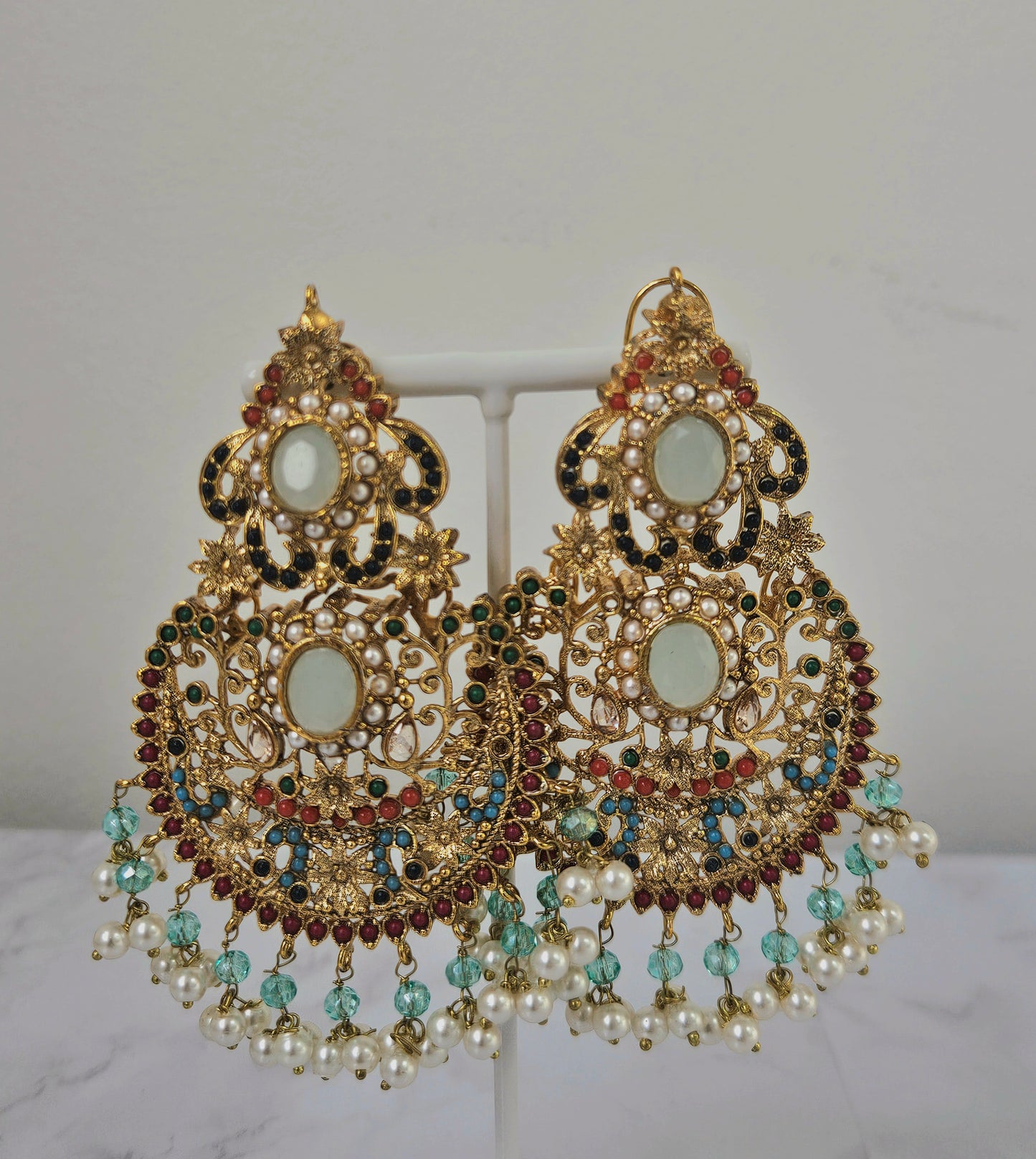 Shazia earrings - Mint