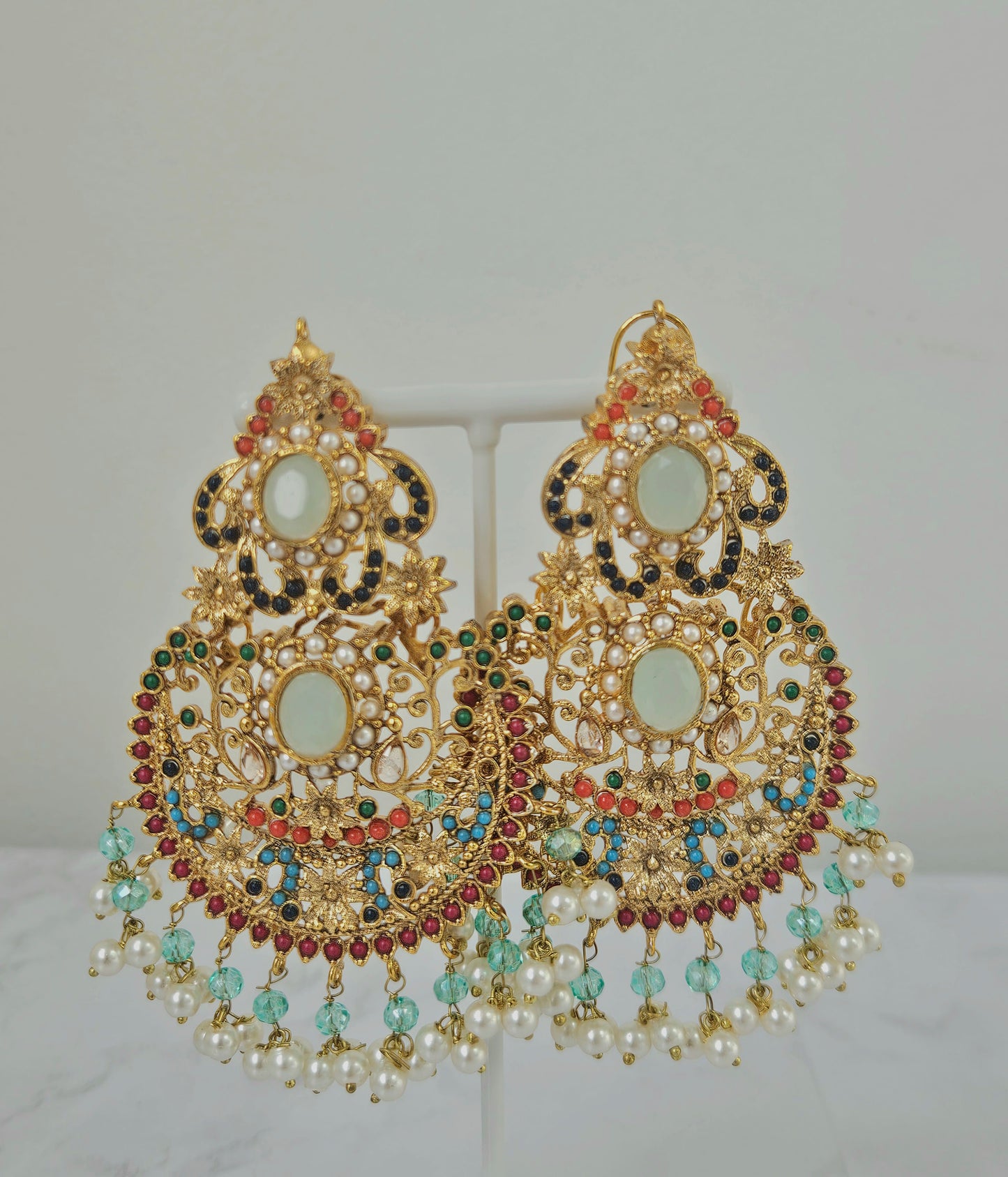 Shazia earrings - Mint