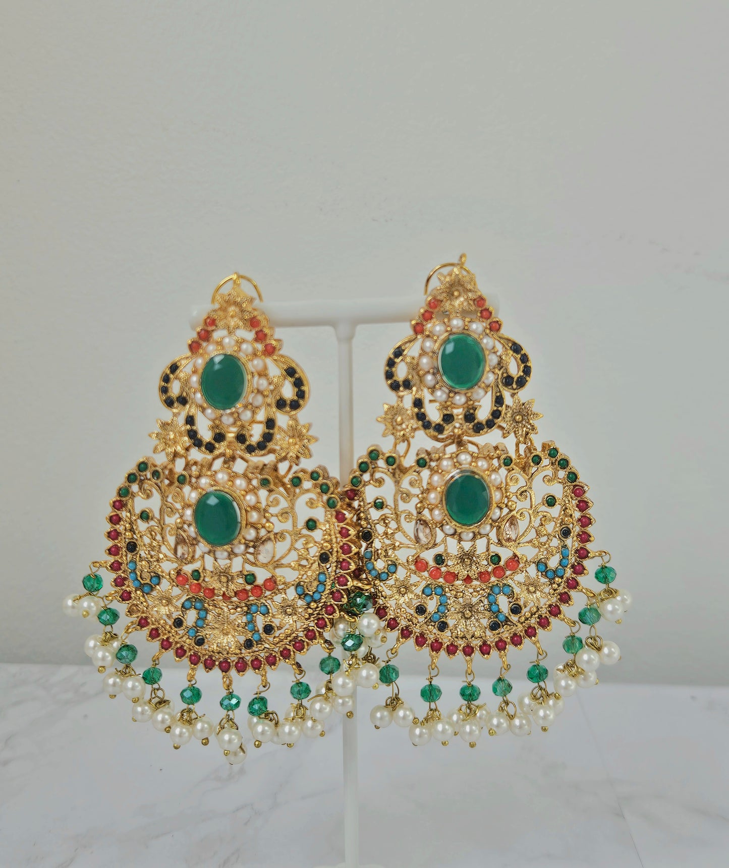 Shazia earrings - Green