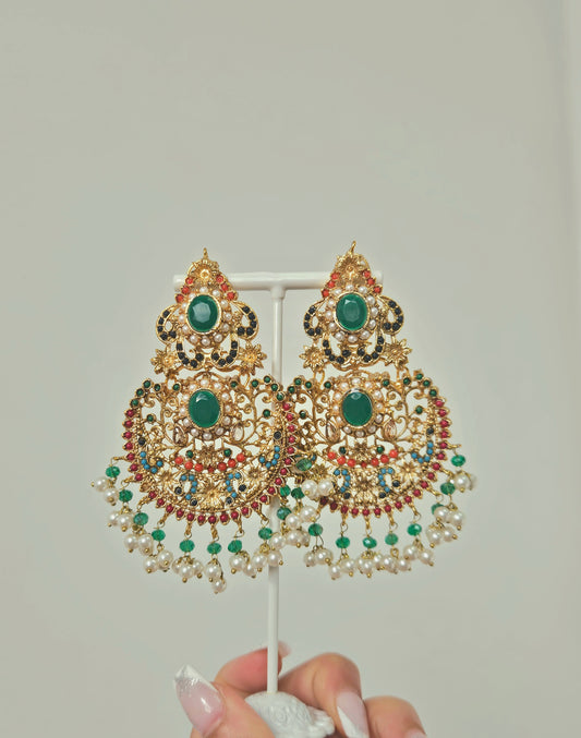 Shazia earrings - Green