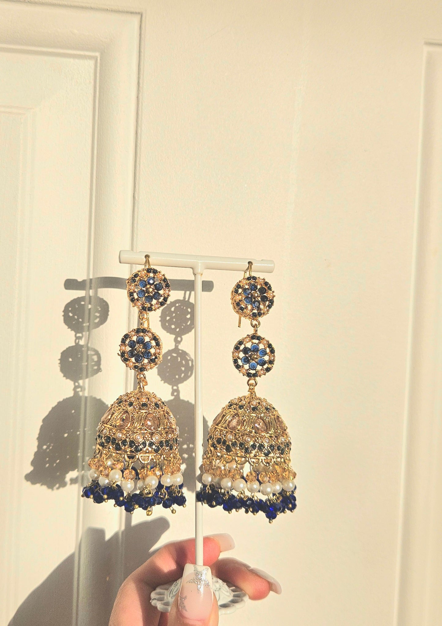 Nafeesa earrings ~ blue