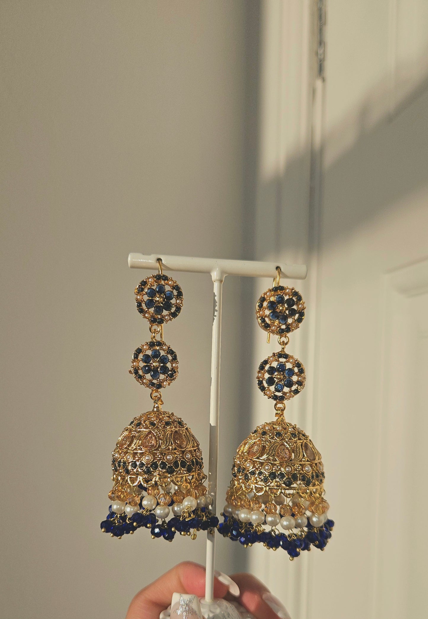 Nafeesa earrings ~ blue