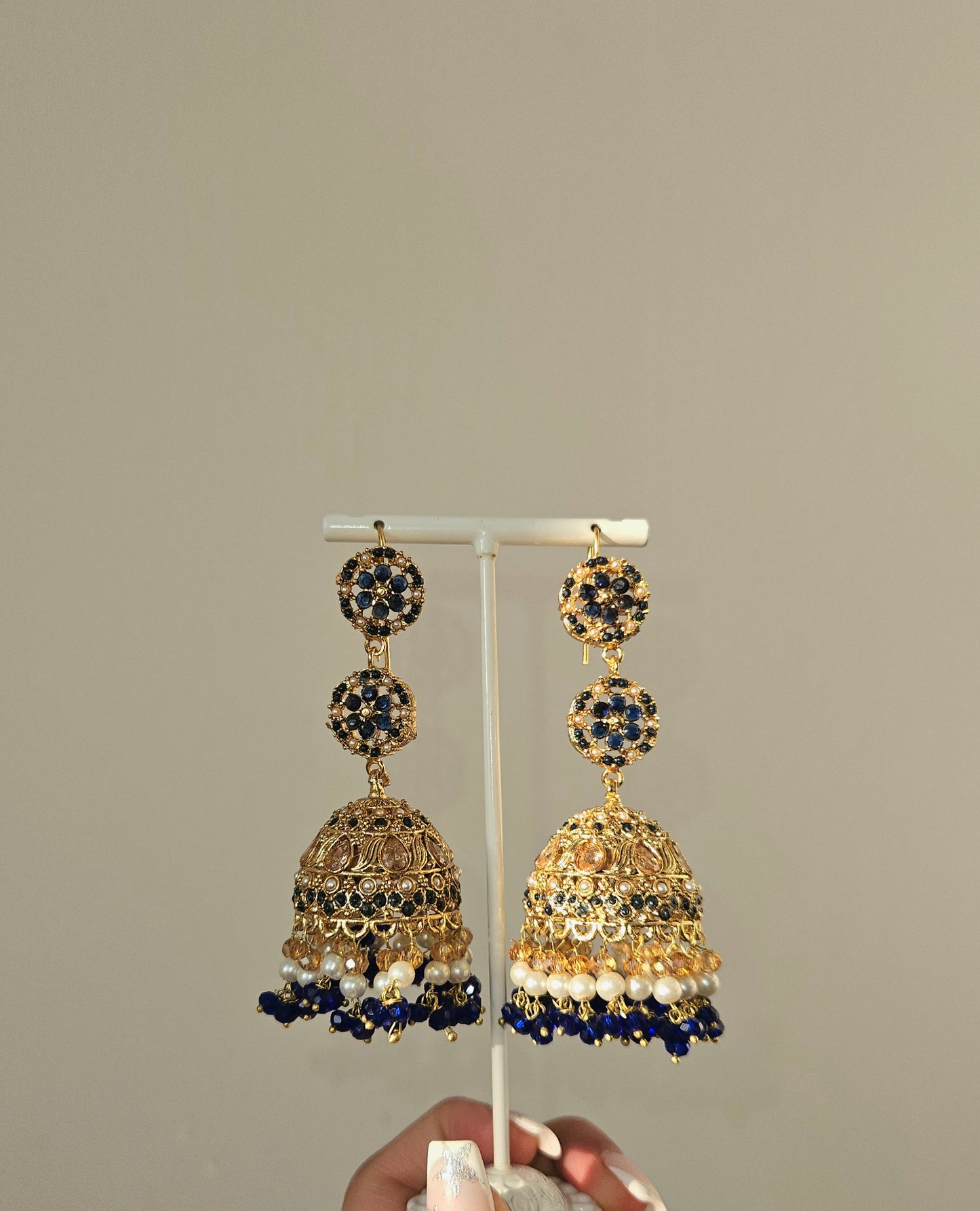 Nafeesa earrings ~ blue