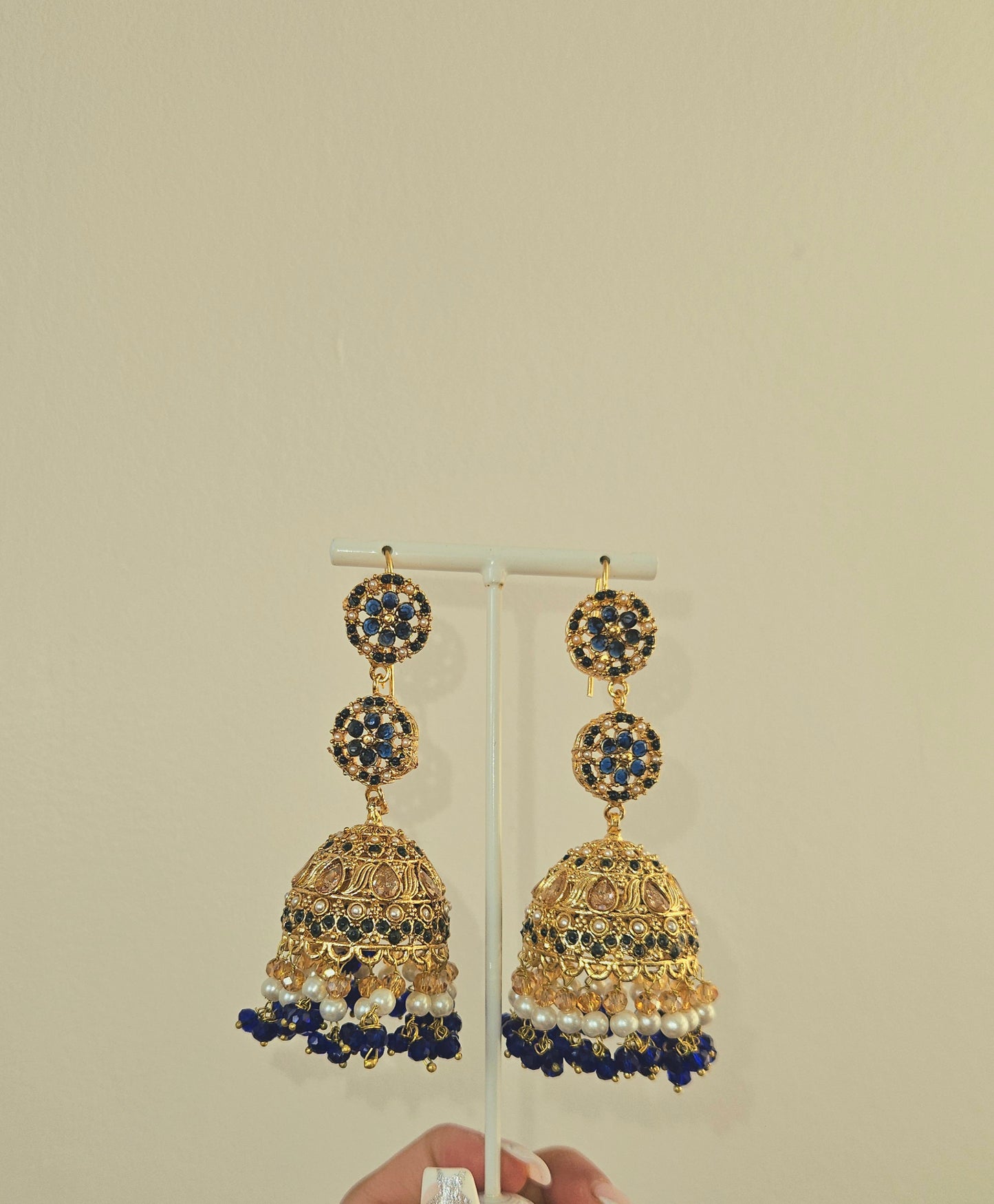 Nafeesa earrings ~ blue