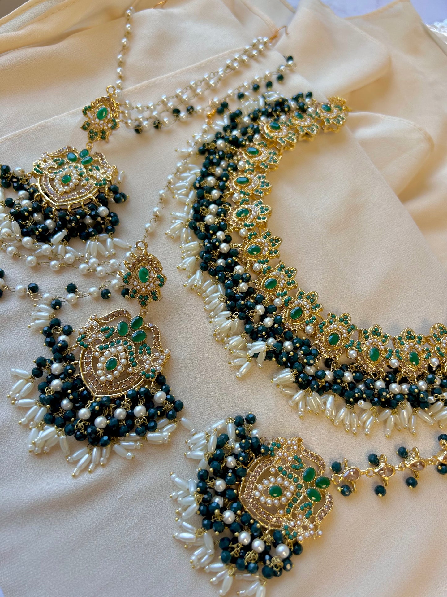 Asma bridal set~ Dark green