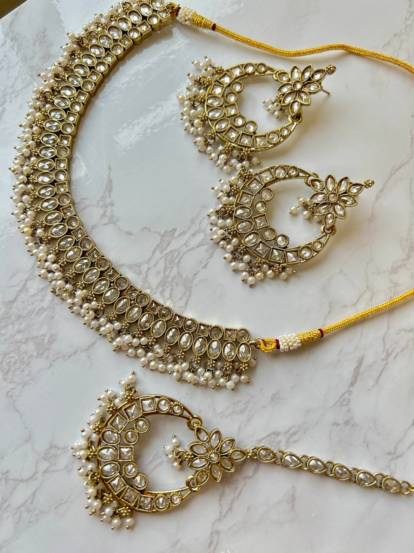 Ankita jewellery set ~ Pearl