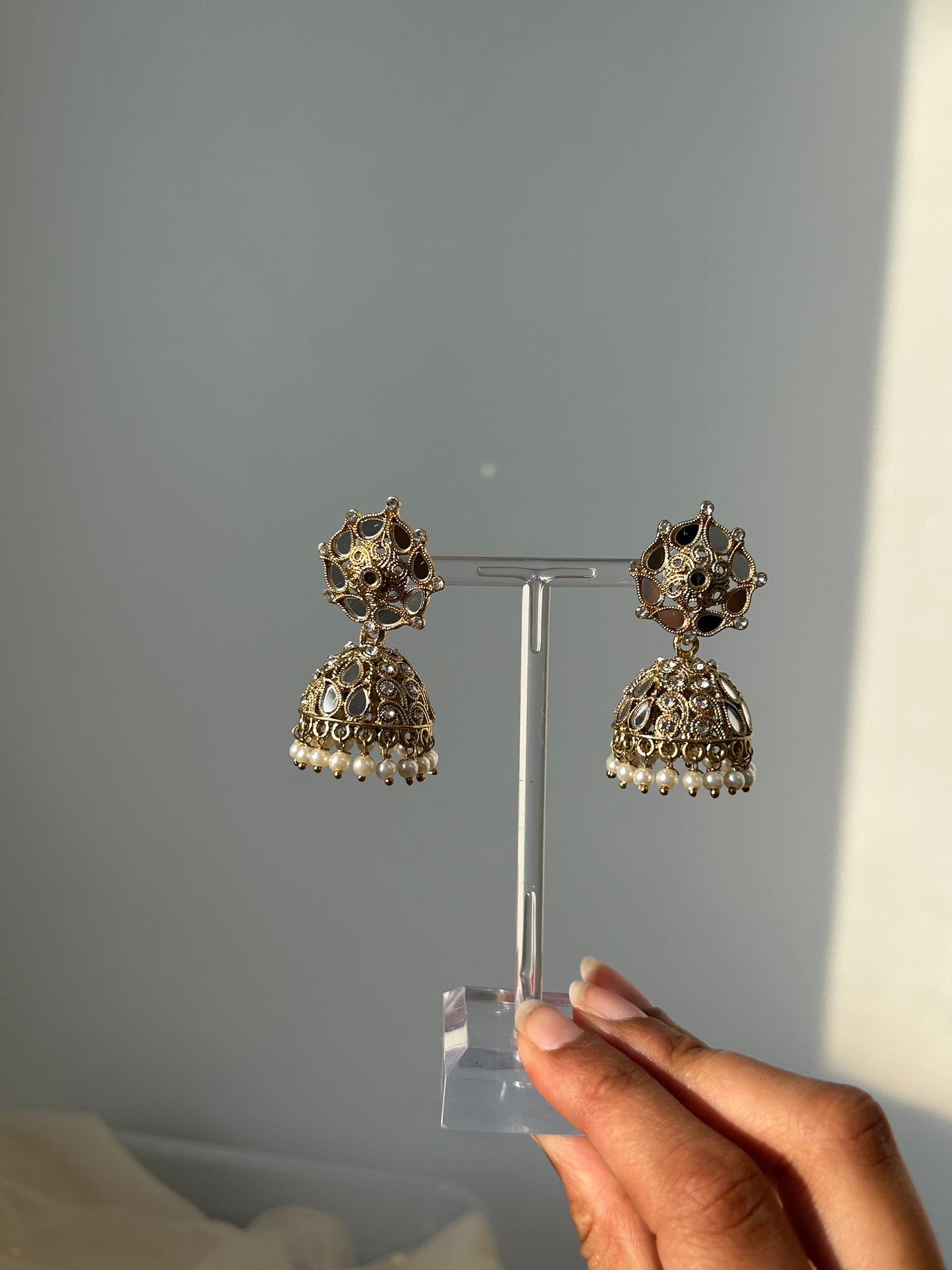 Tasnima mirrored jhumkay