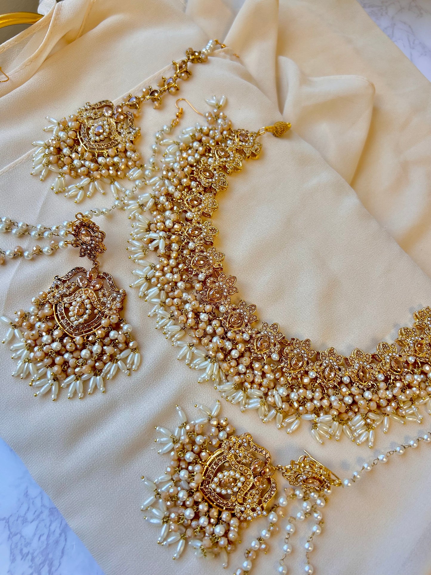 Asma bridal set~ Champagne