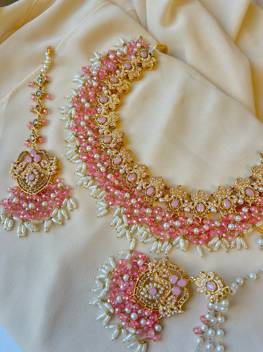 Asma bridal set~ Baby pink