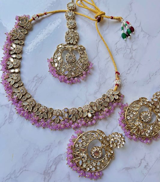 Sofia jewellery set ~Lilac