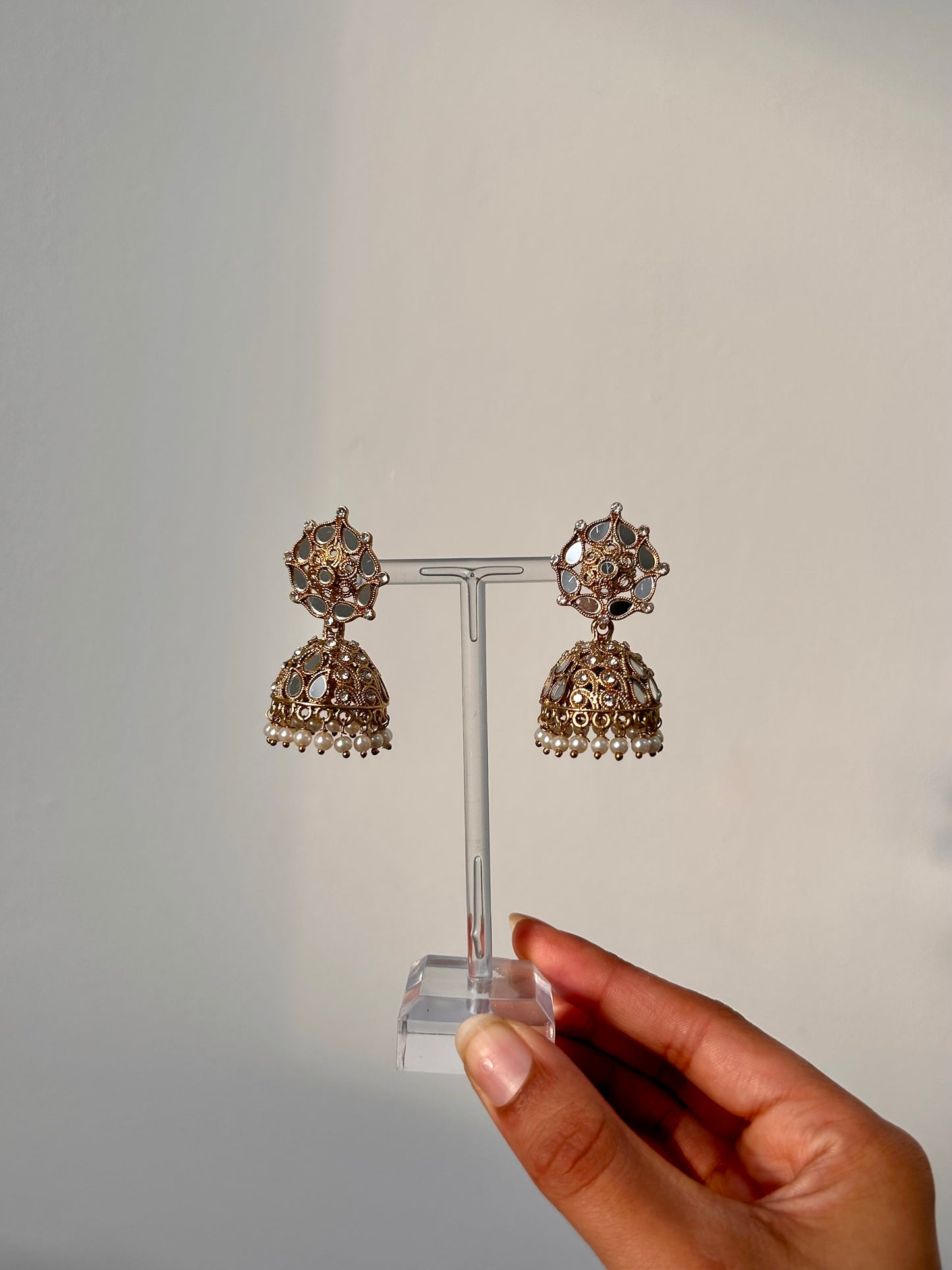 Tasnima mirrored jhumkay