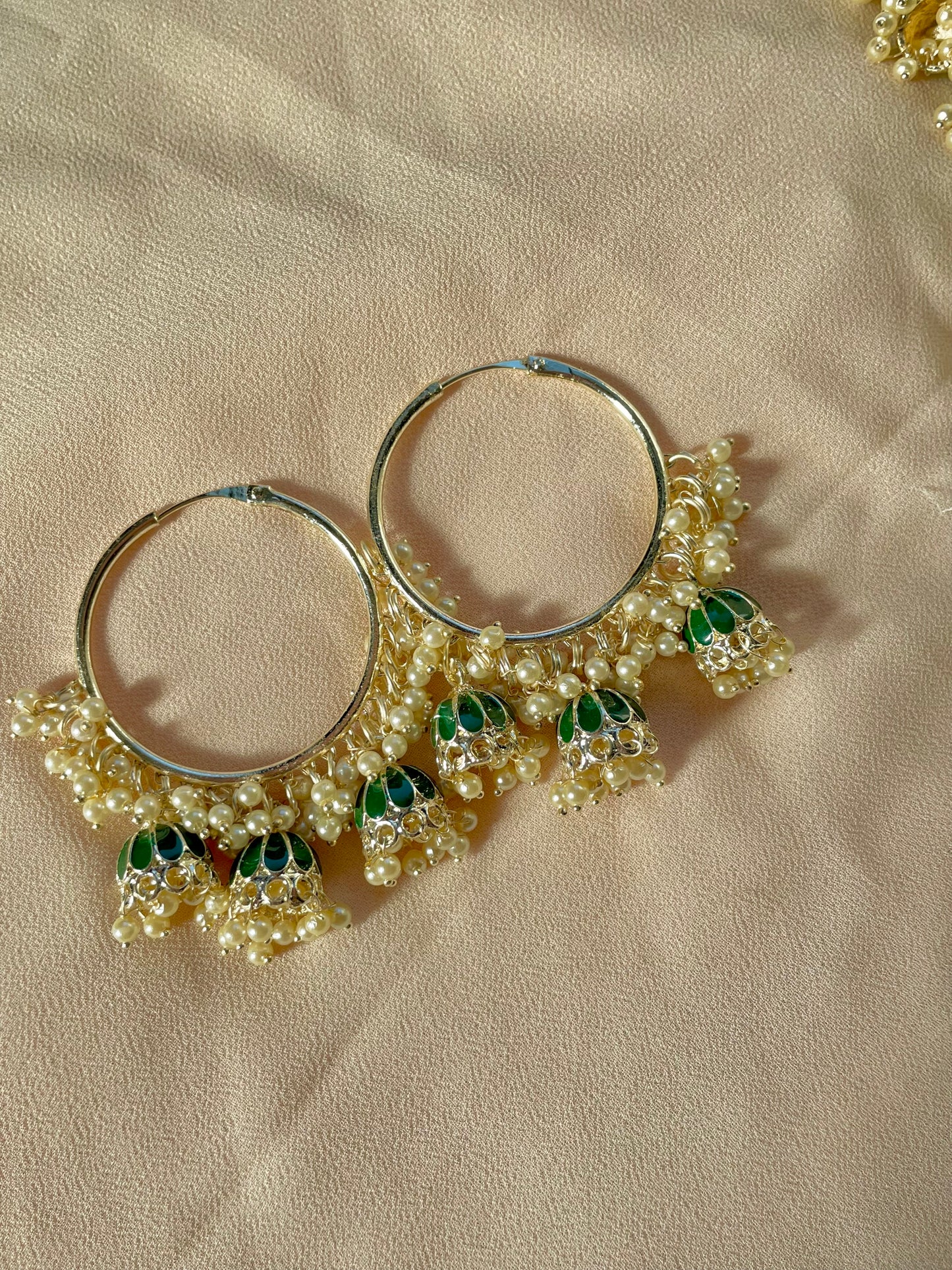 Meerab hoops ~ dark green