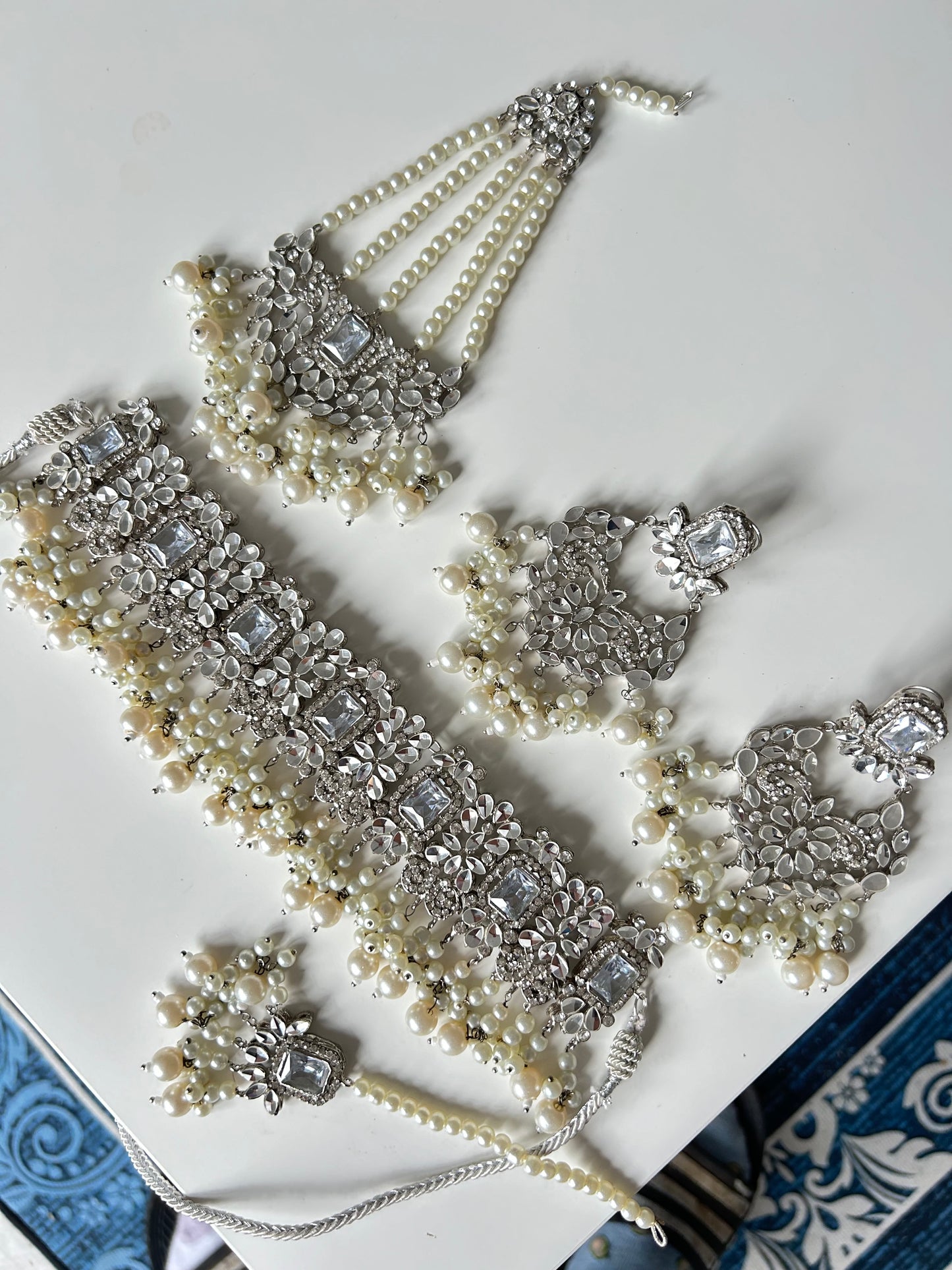 Mawra Bridal set~silver