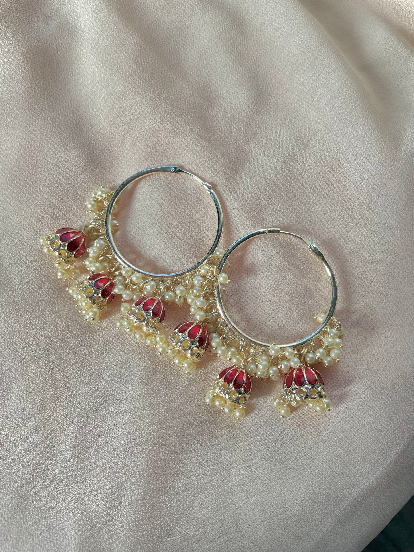 Meerab hoops ~ red