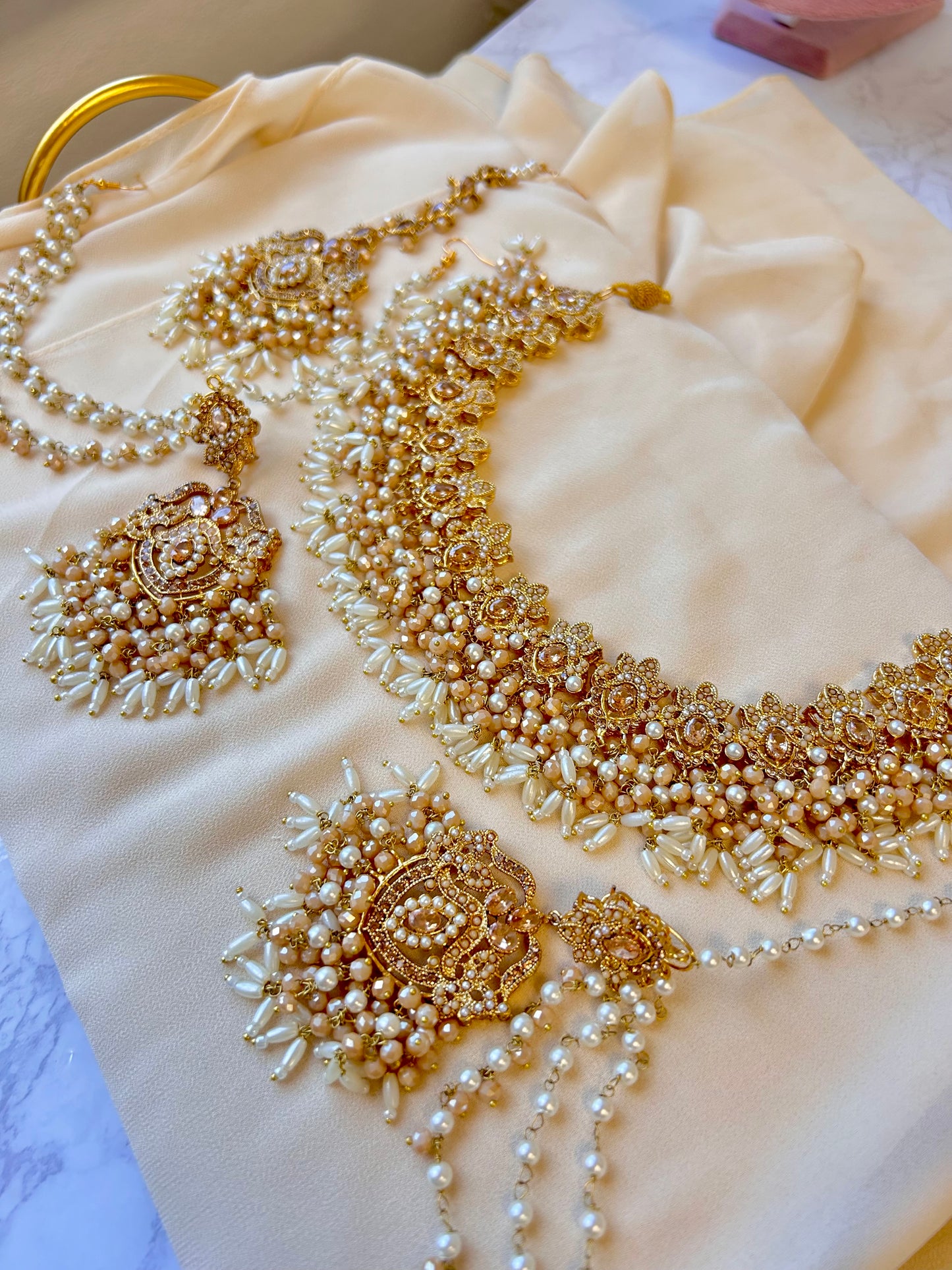 Asma bridal set~ Champagne