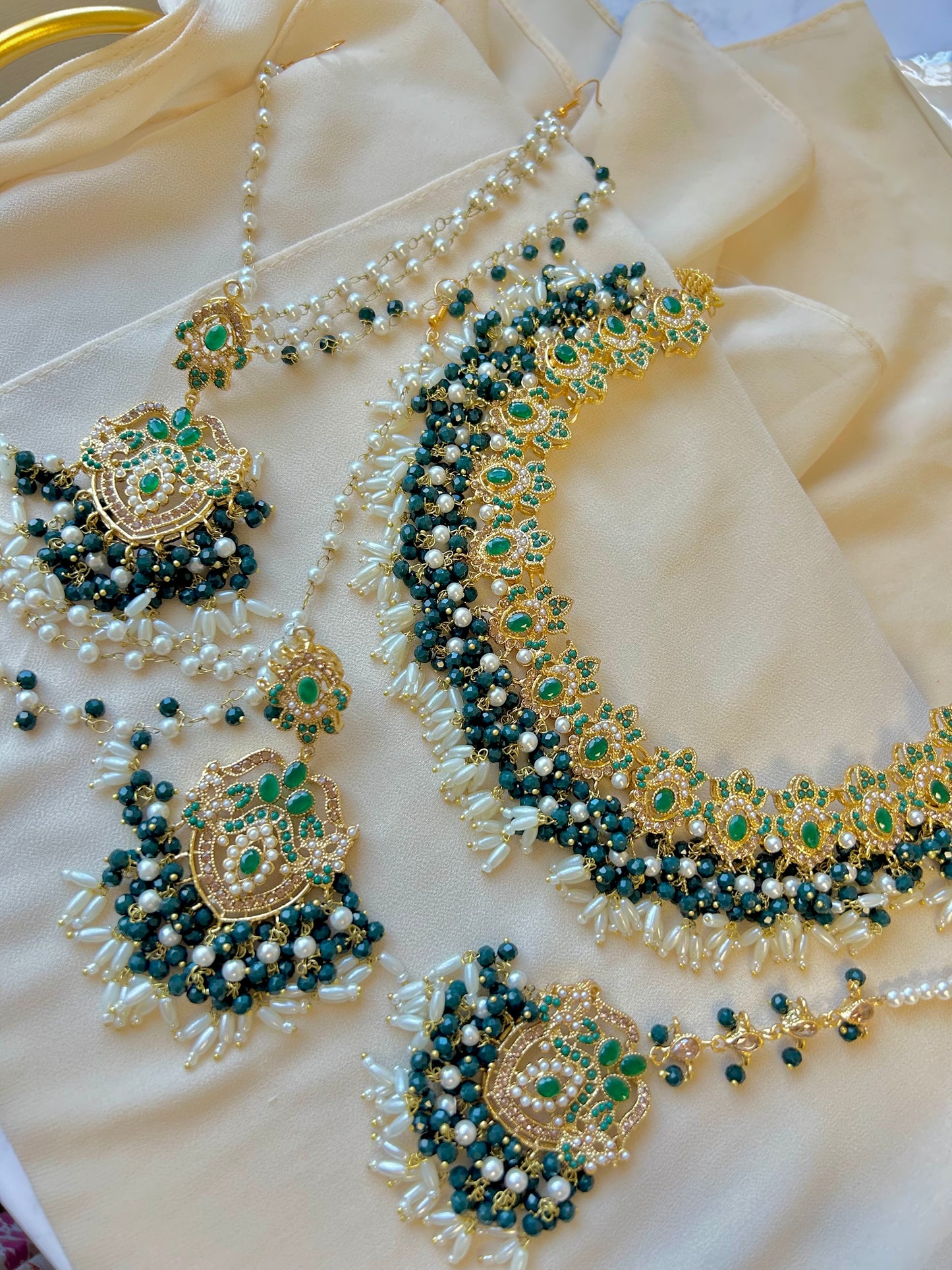 Asma bridal set~ Dark green