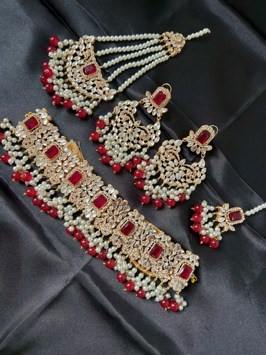 Mawra Bridal set~Red