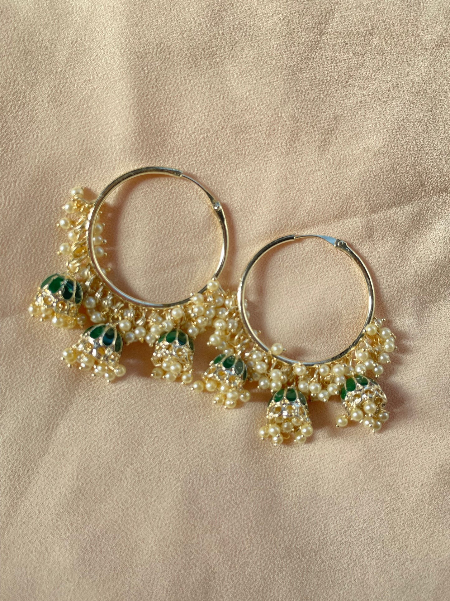 Meerab hoops ~ dark green