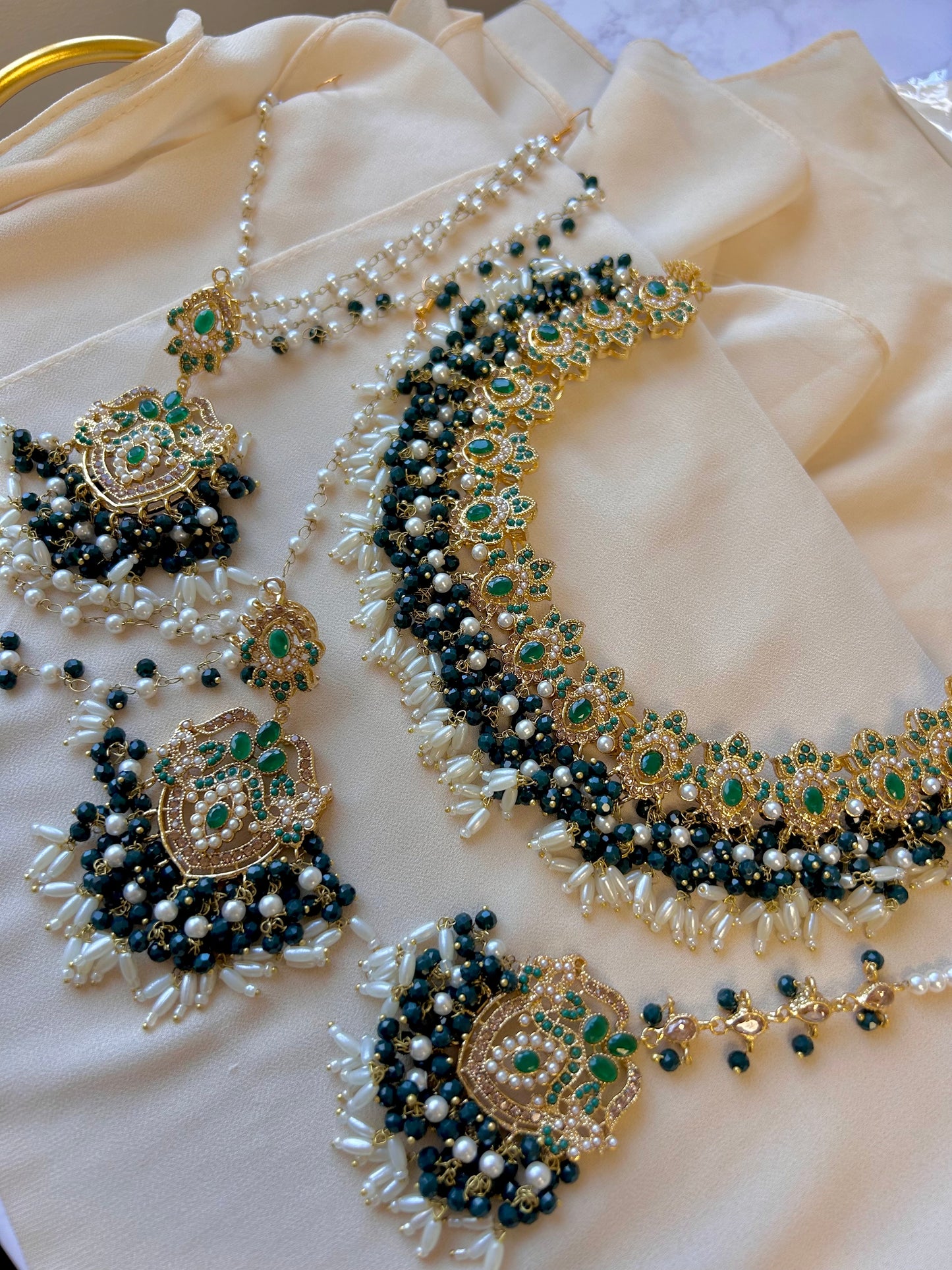 Asma bridal set~ Dark green