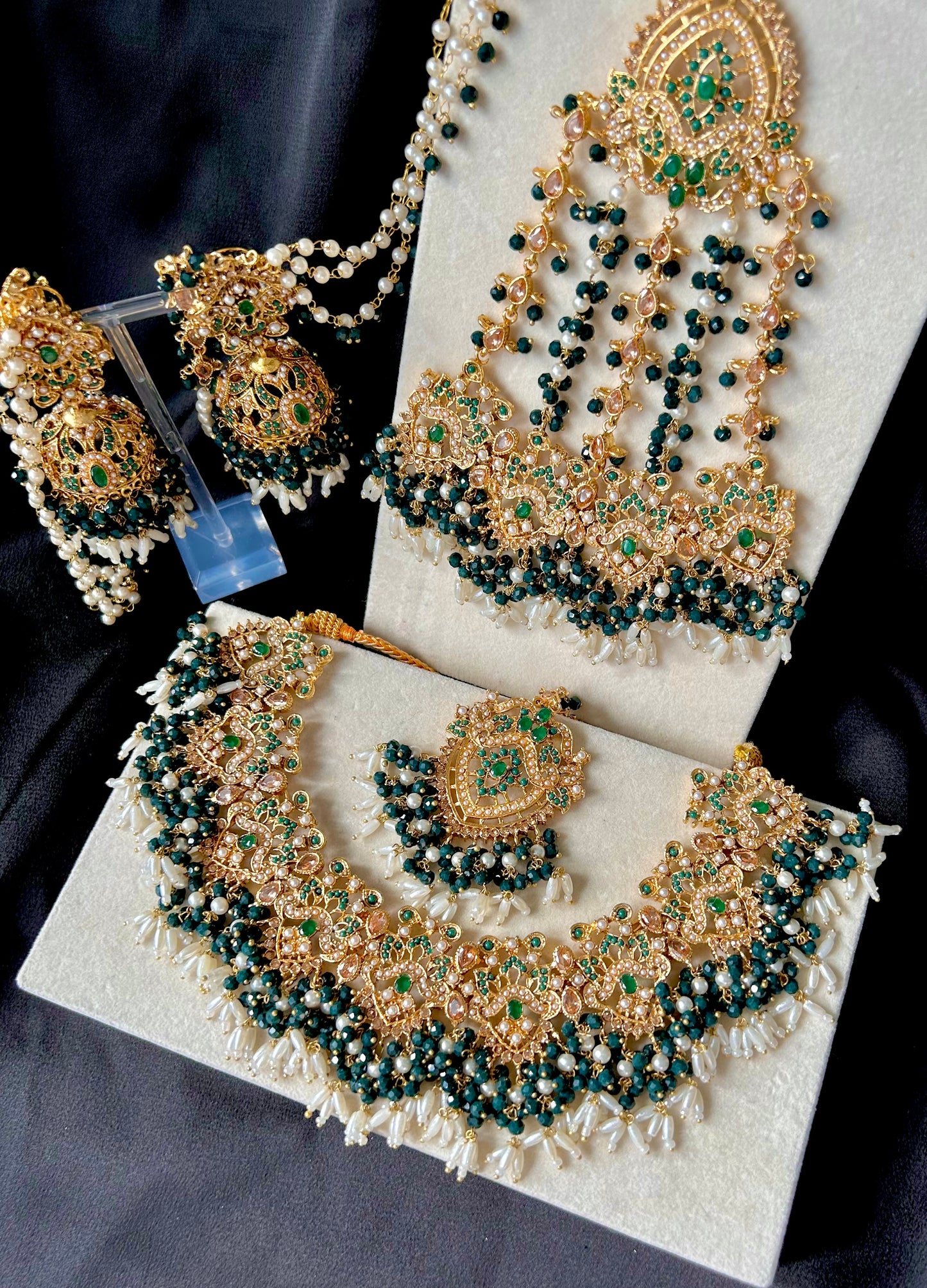 Zahra bridal set ~Emerald Green