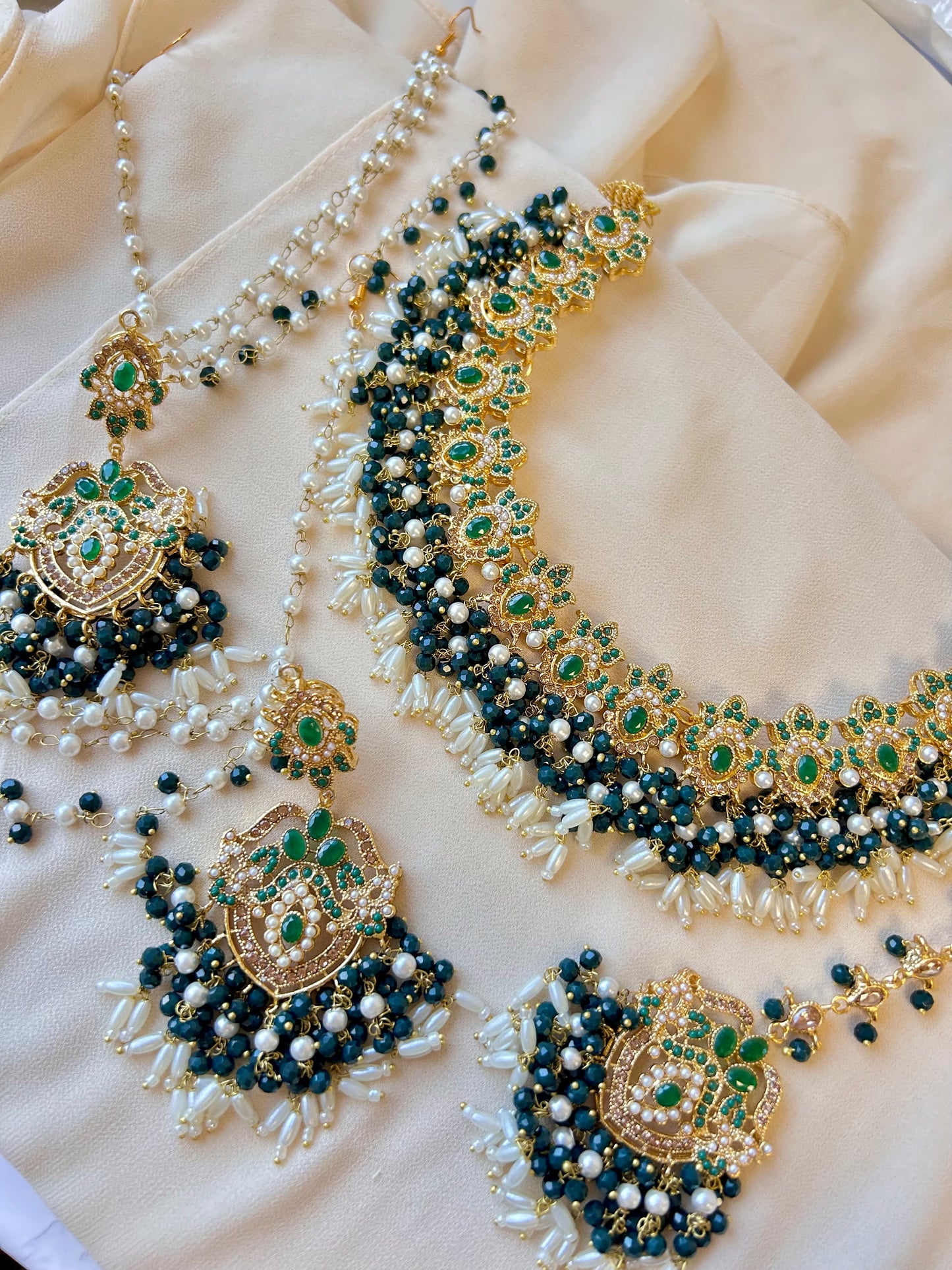 Asma bridal set~ Dark green