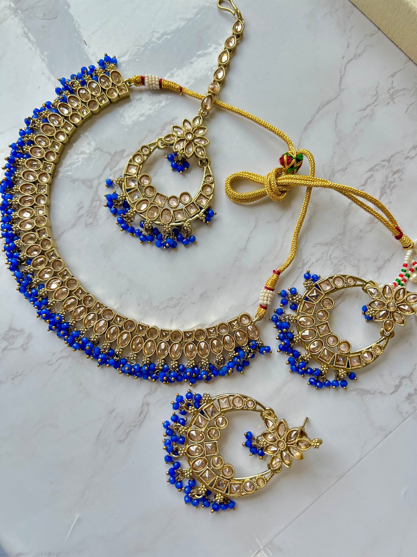 Ankita jewellery set ~ Royal blue