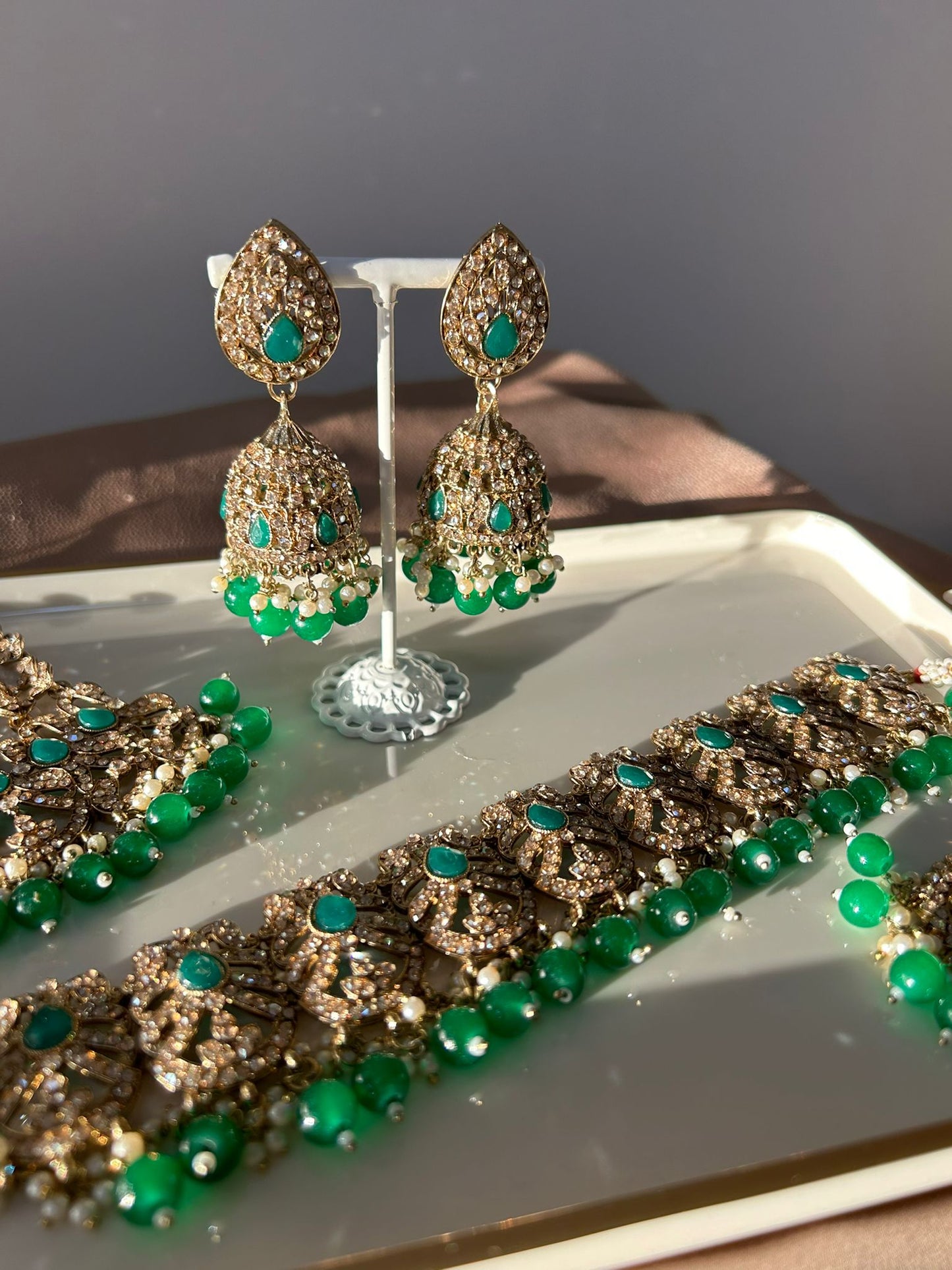 Mohima bridal set ~ Green