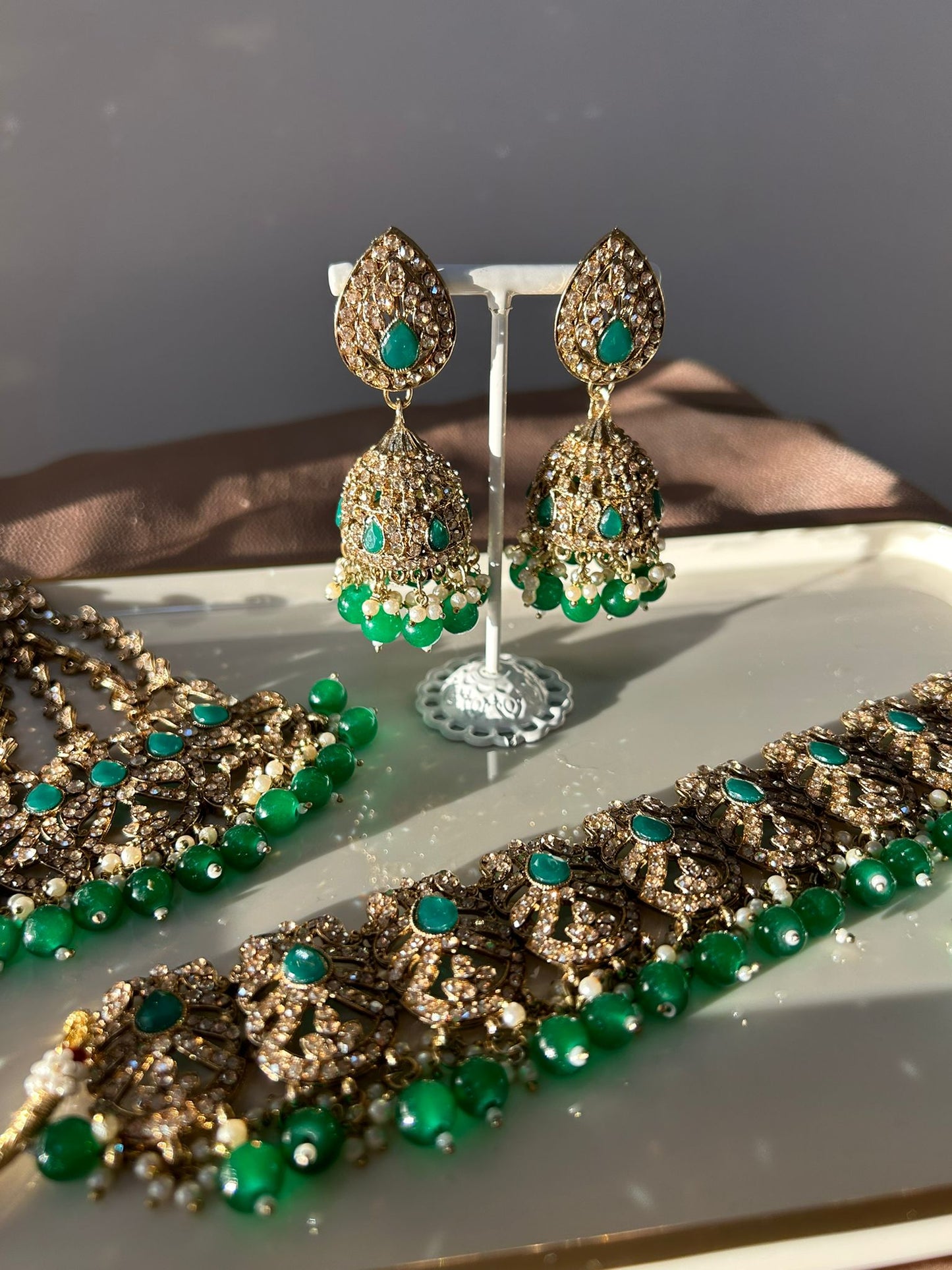 Mohima bridal set ~ Green