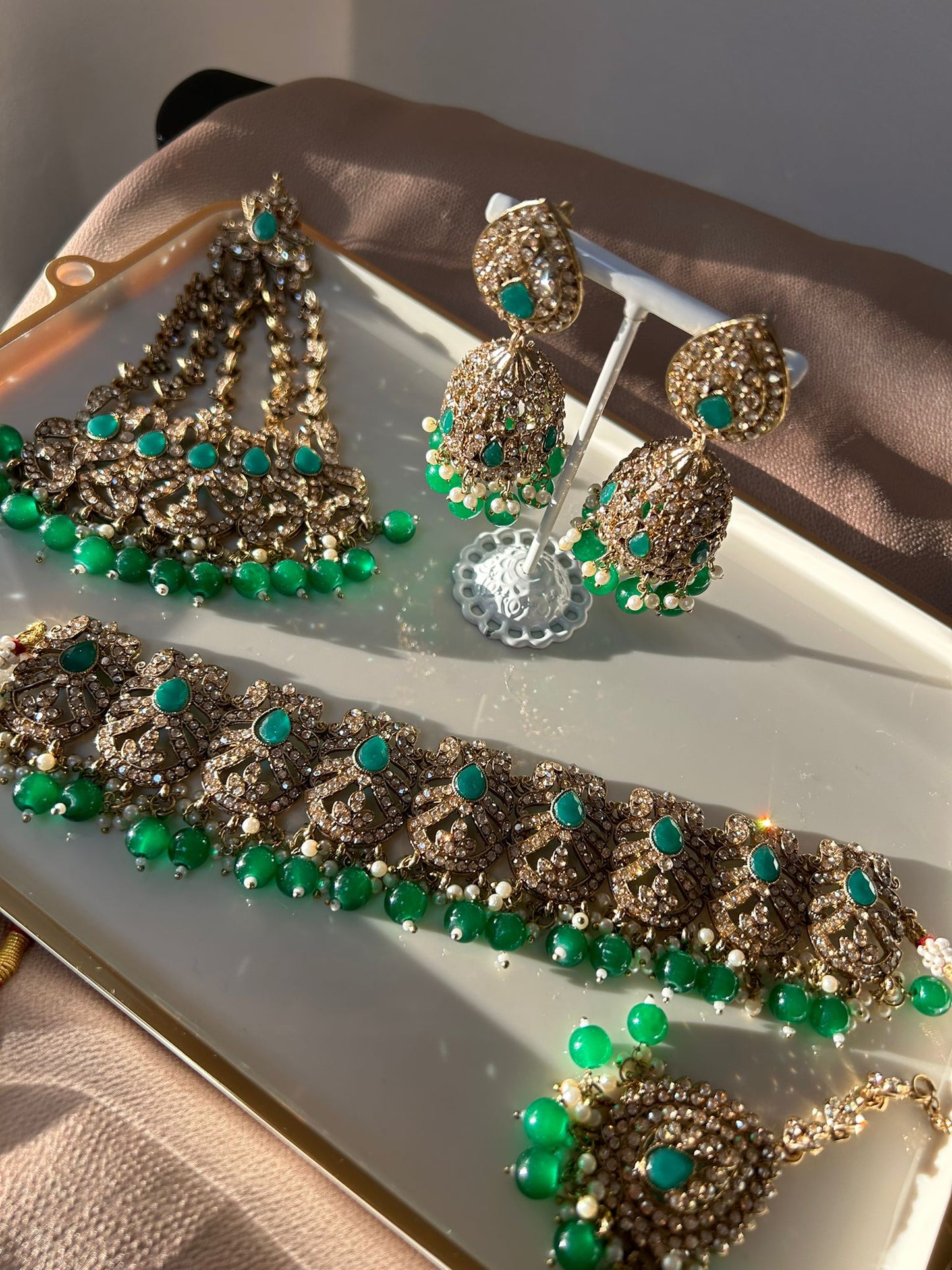 Mohima bridal set ~ Green