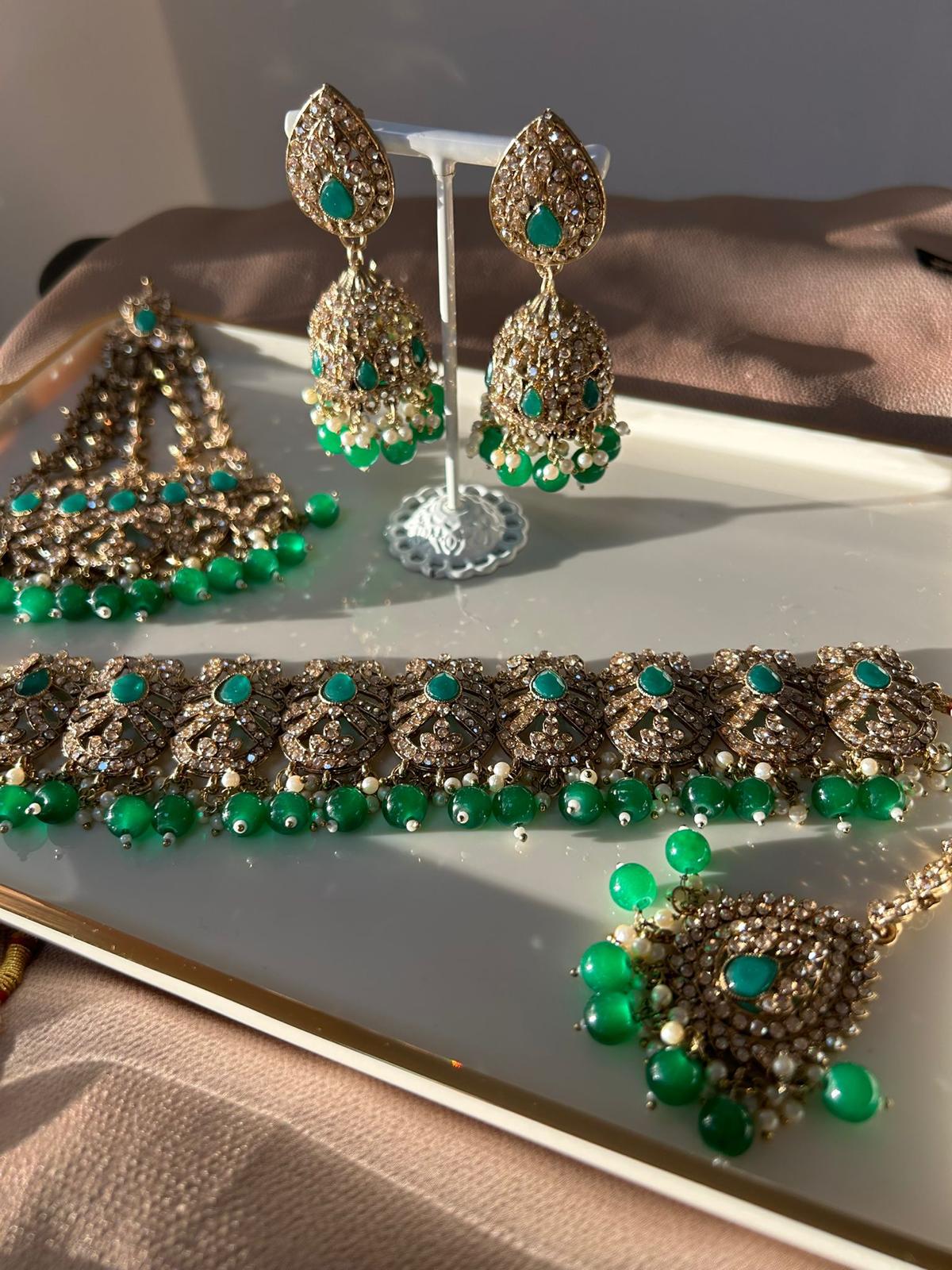 Mohima bridal set ~ Green