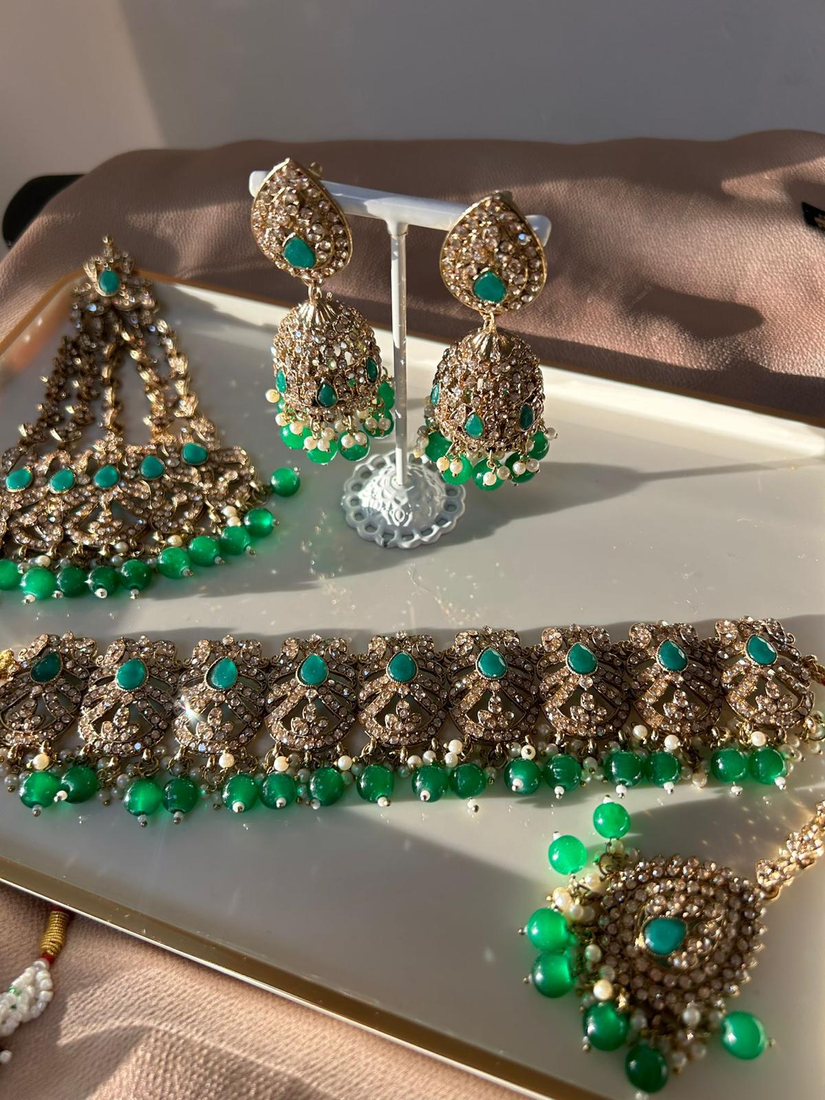 Mohima bridal set ~ Green