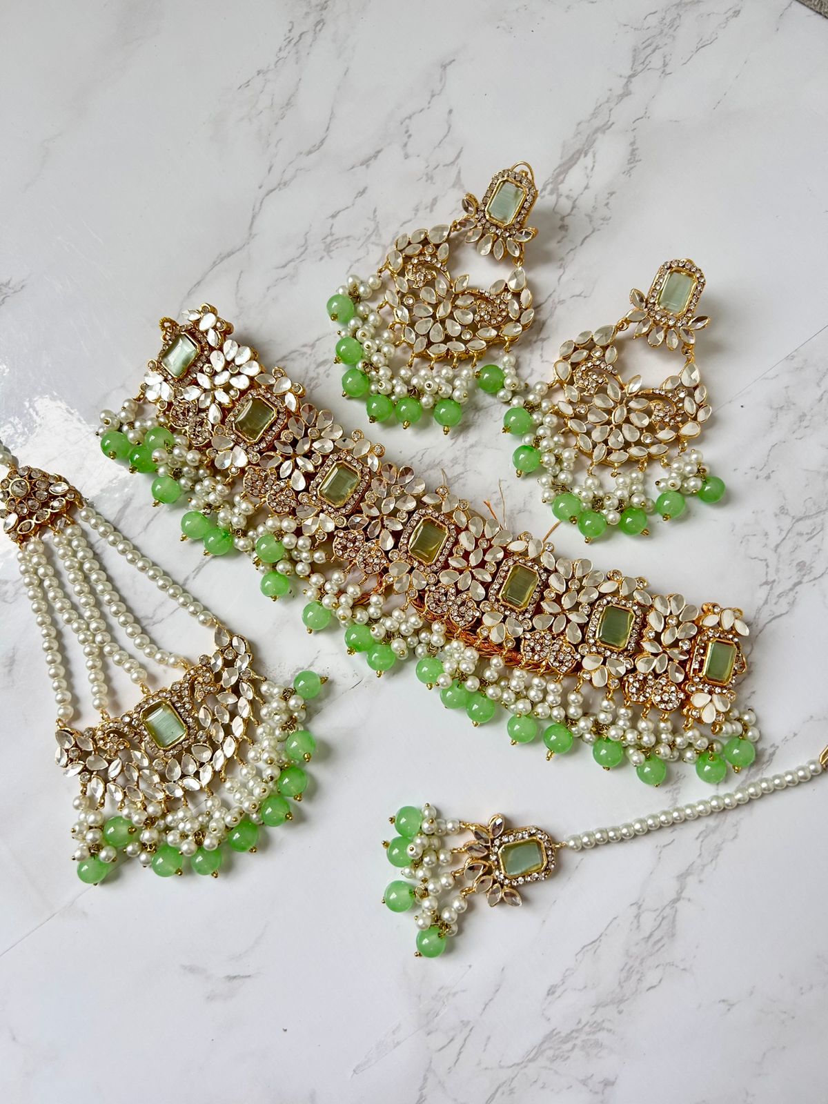 Mawra Bridal set~Mint