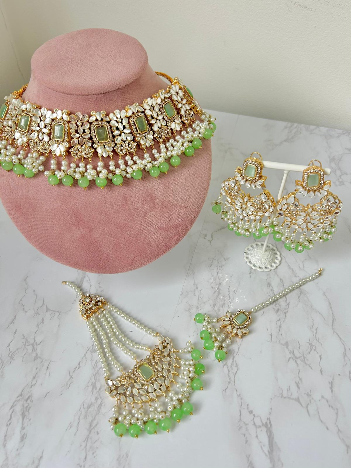 Mawra Bridal set~Mint