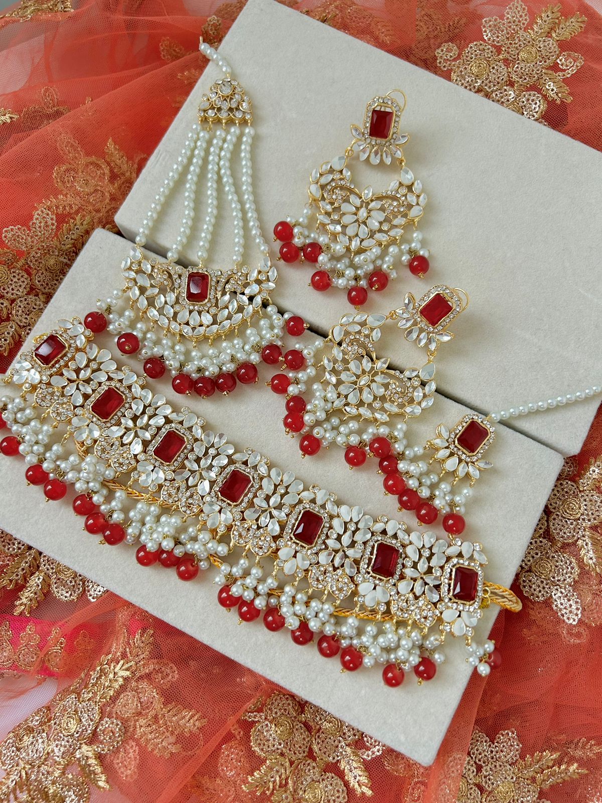 Mawra Bridal set~Red