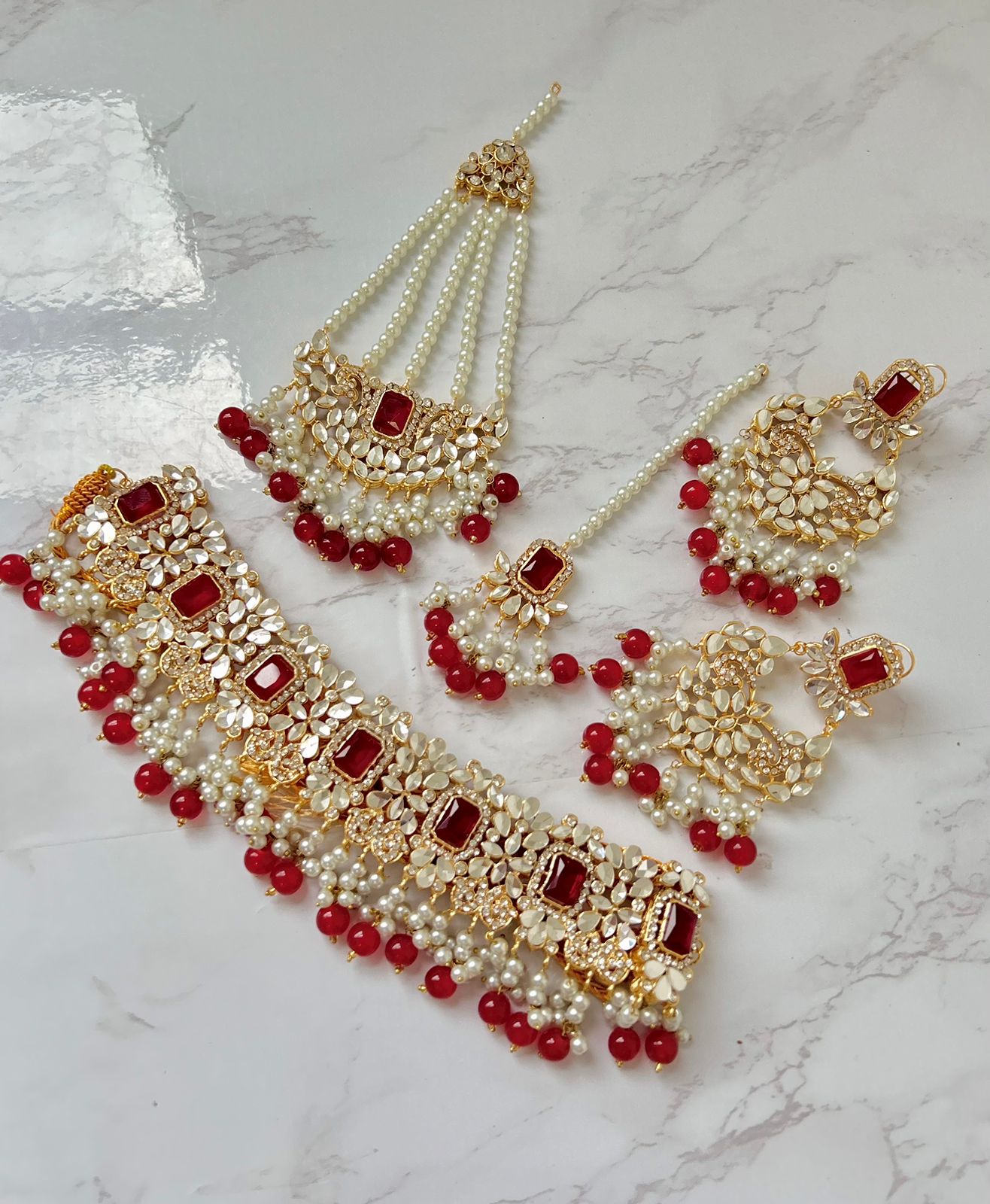 Mawra Bridal set~Red