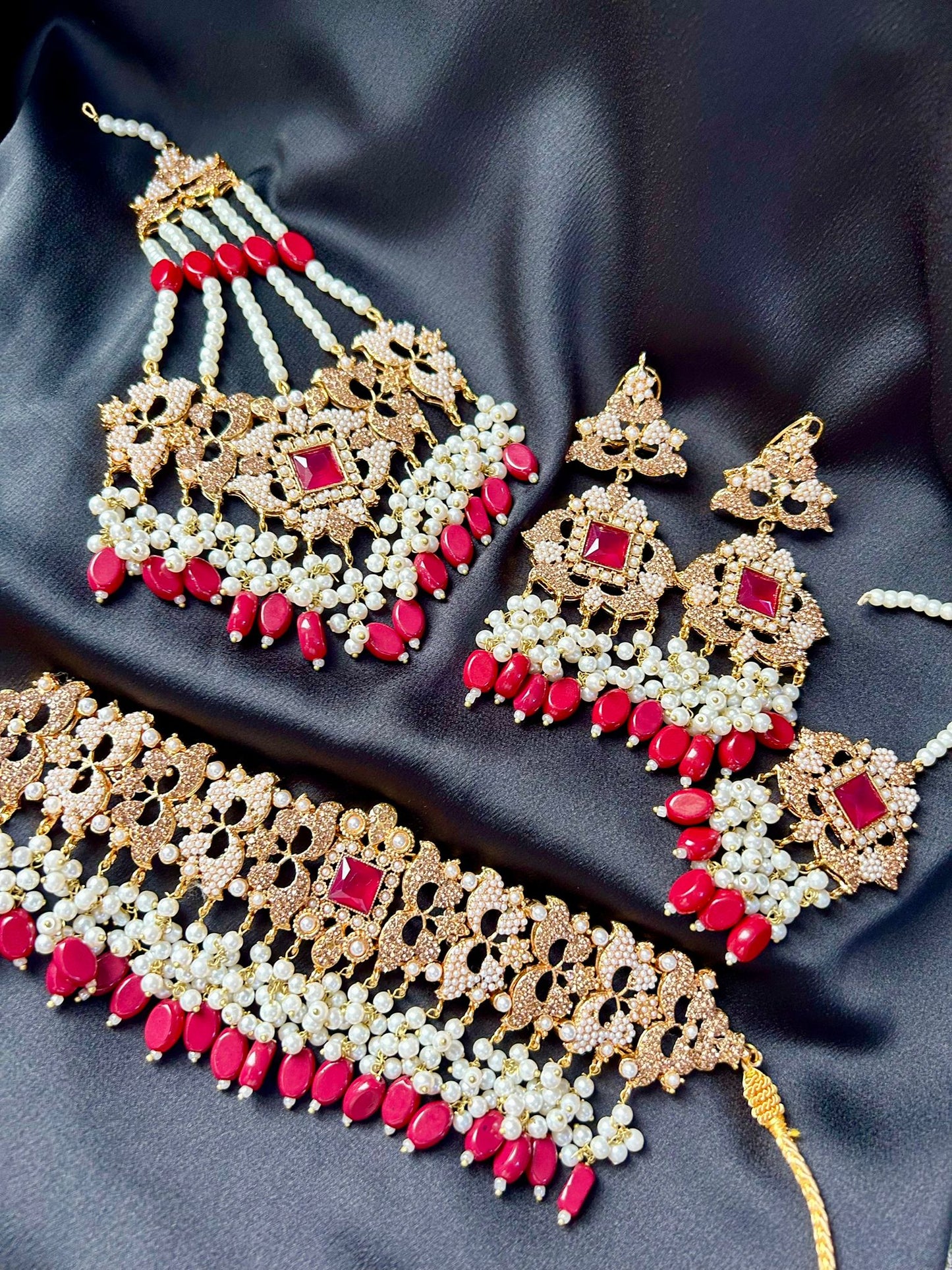 Mahida bridal set ~ Red