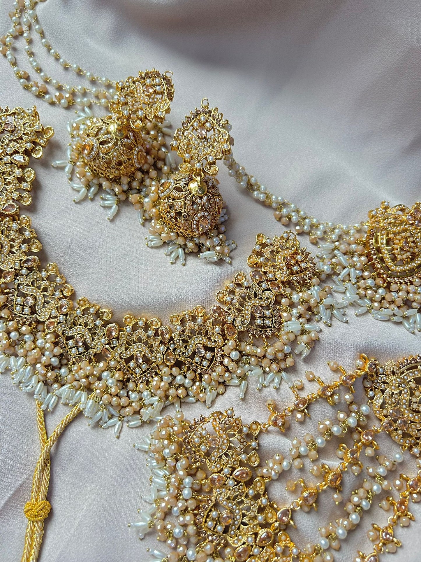 Zahra bridal set ~ pearl&champagne