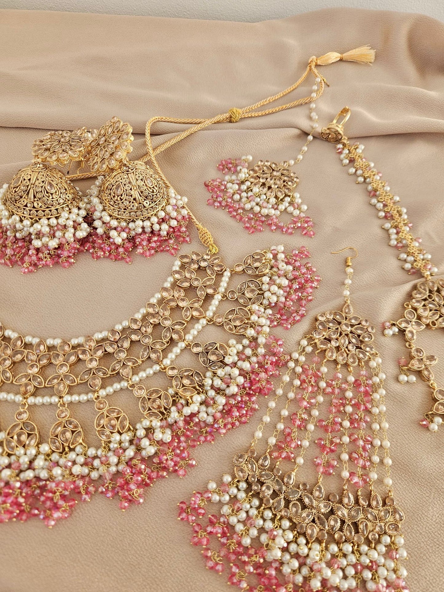 Isra bridal set ~ Light pink & Champagne