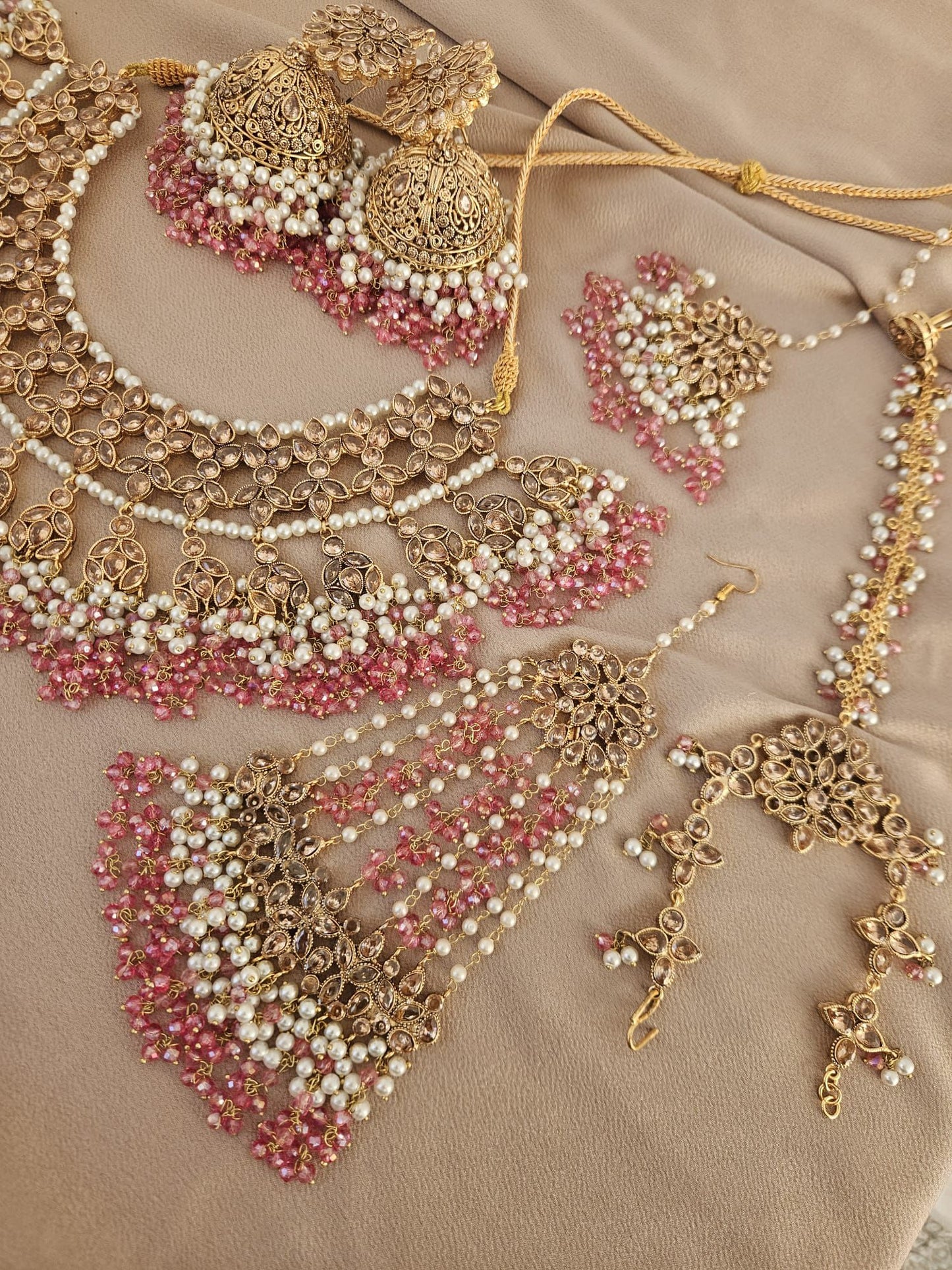 Isra bridal set ~ Light pink & Champagne