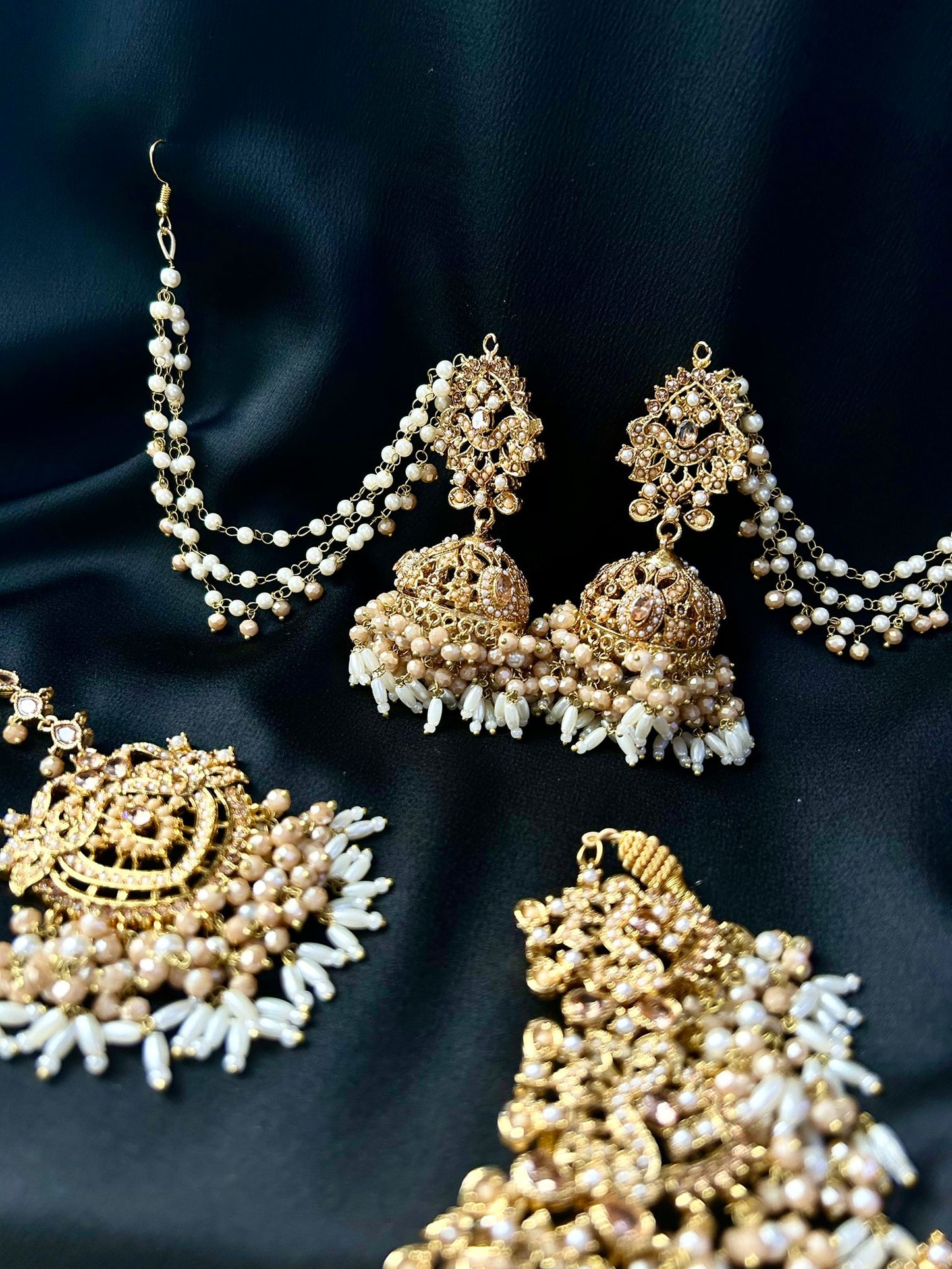 Zahra bridal set ~ pearl&champagne