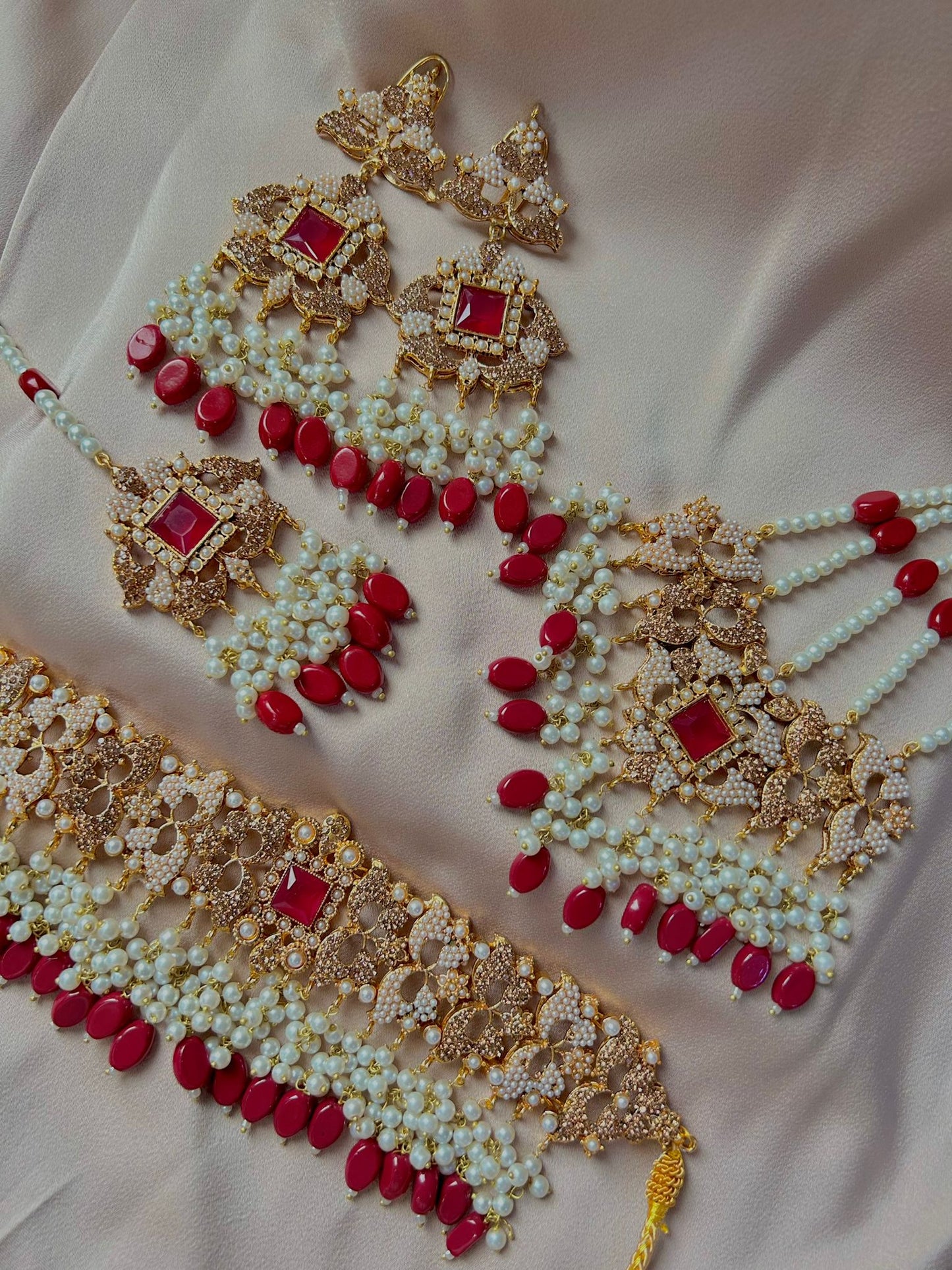 Mahida bridal set ~ Red