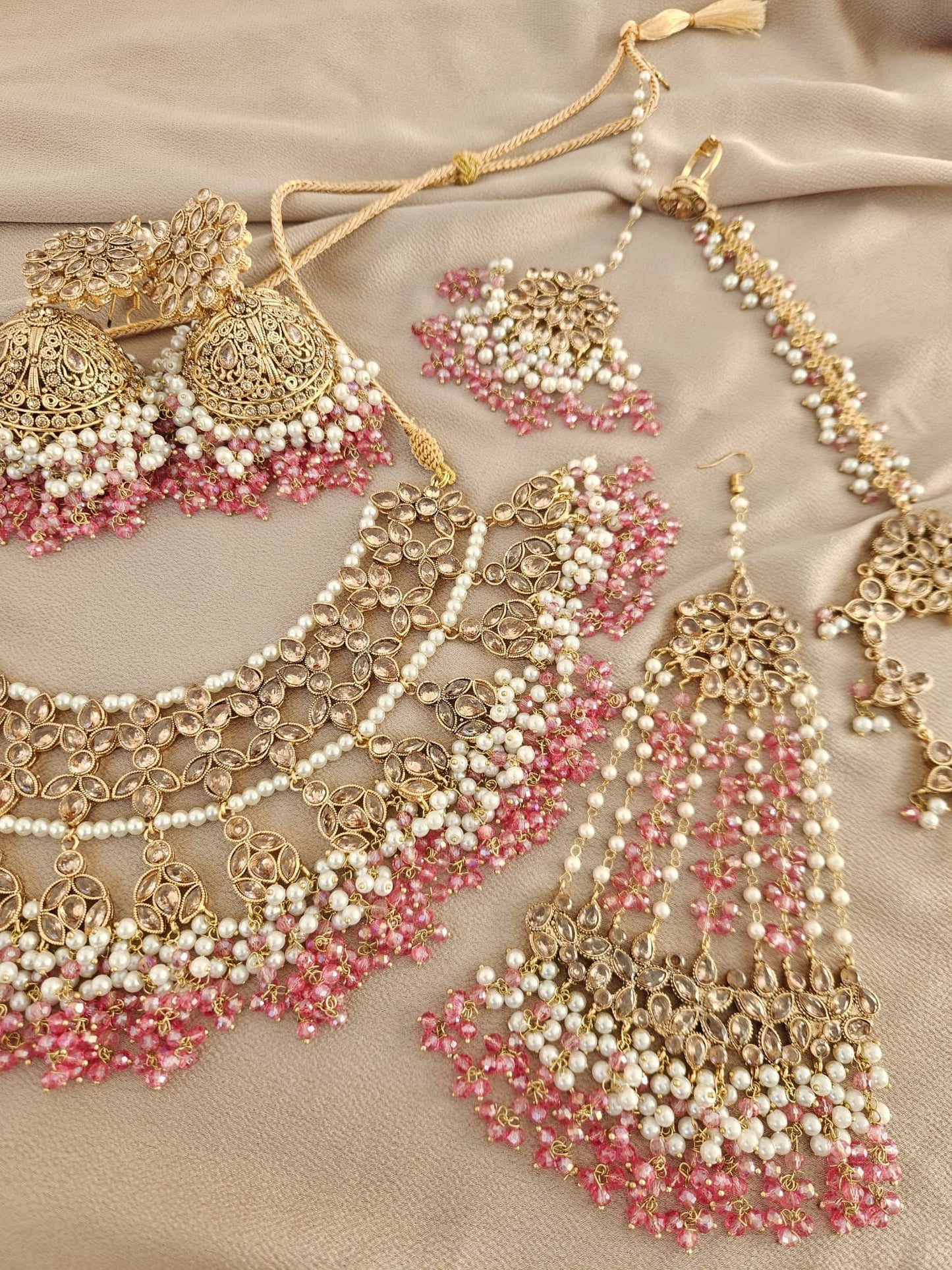 Isra bridal set ~ Light pink & Champagne