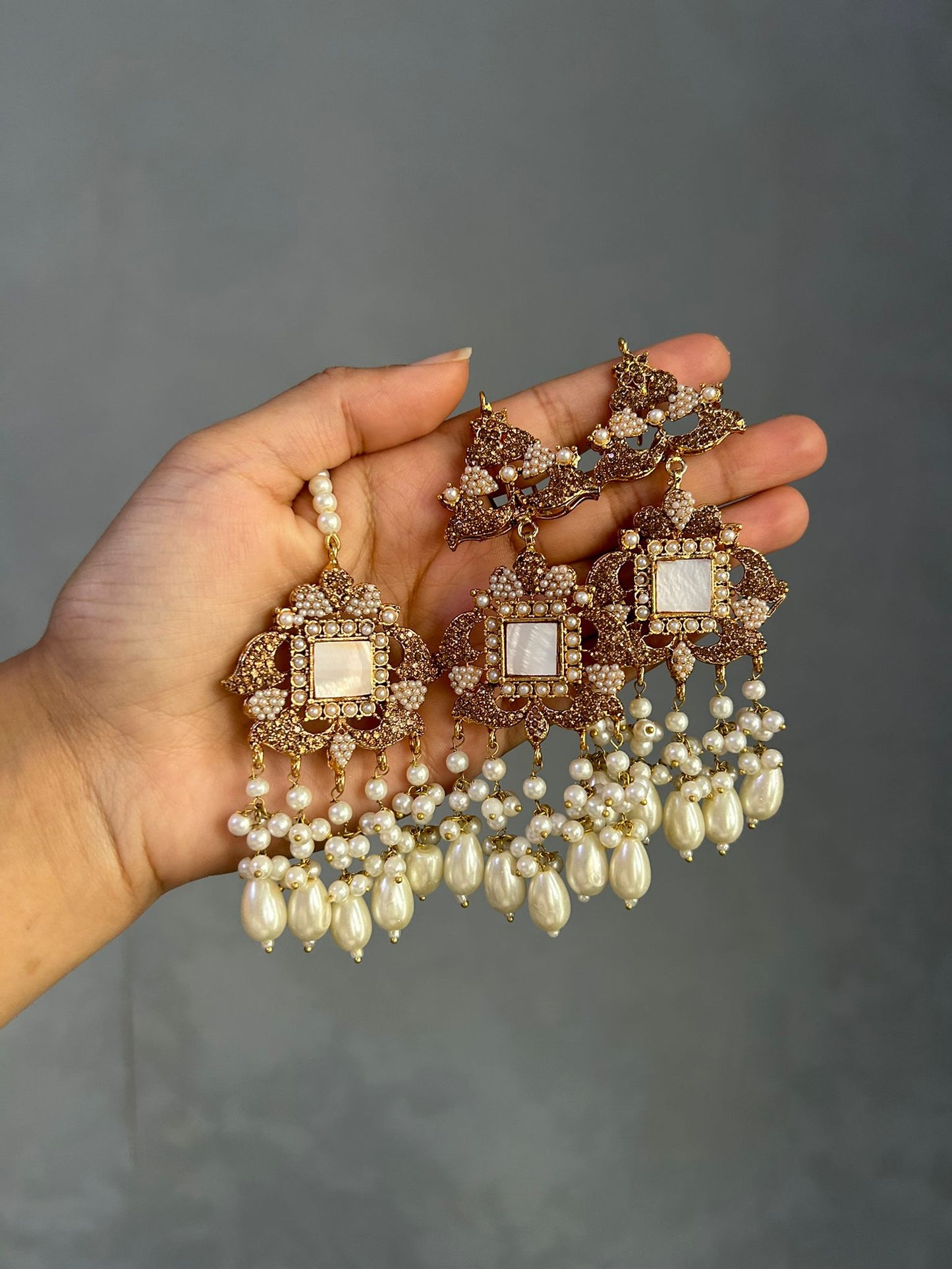 Mahida bridal set ~ Pearl