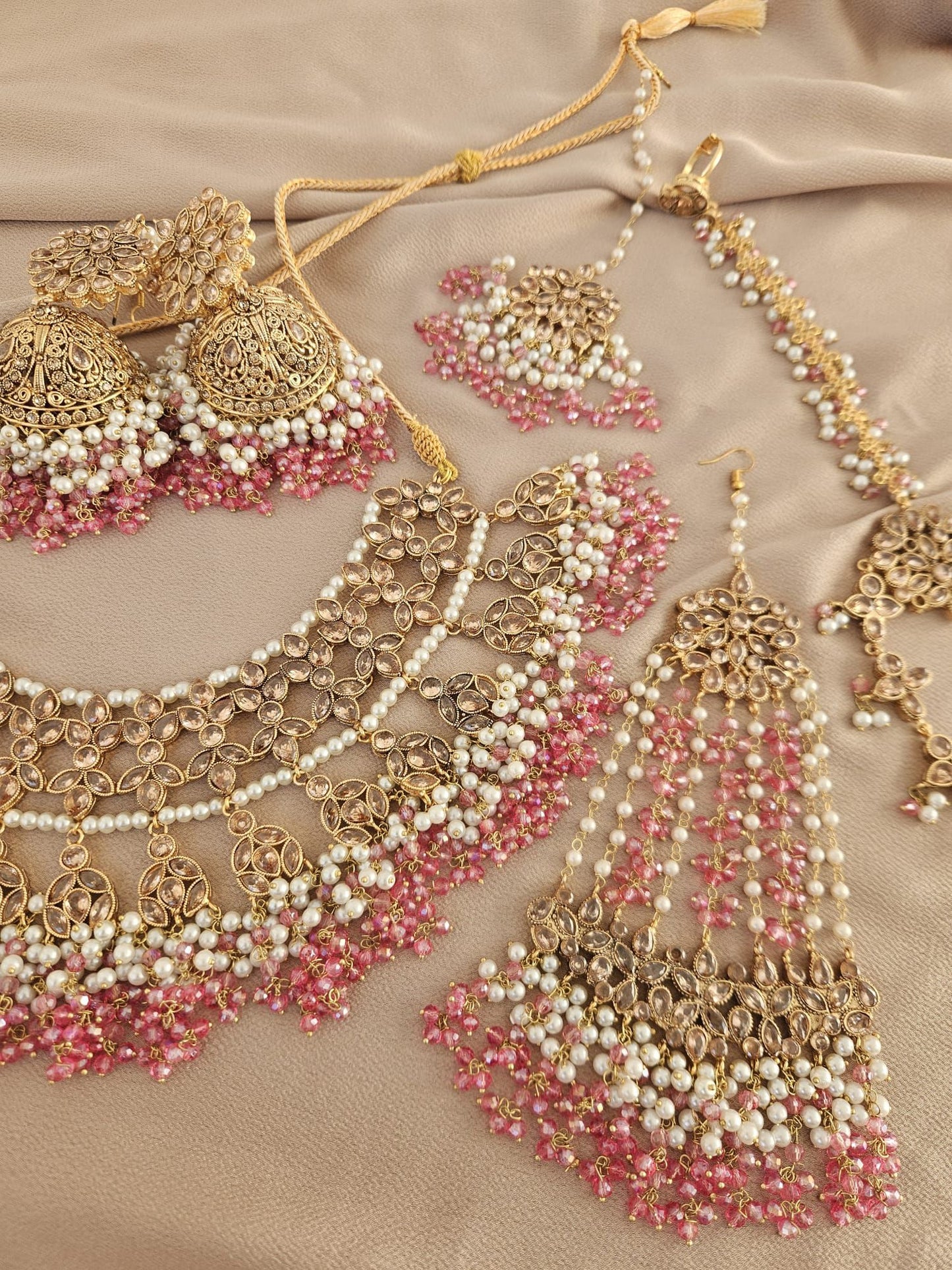 Isra bridal set ~ Light pink & Champagne