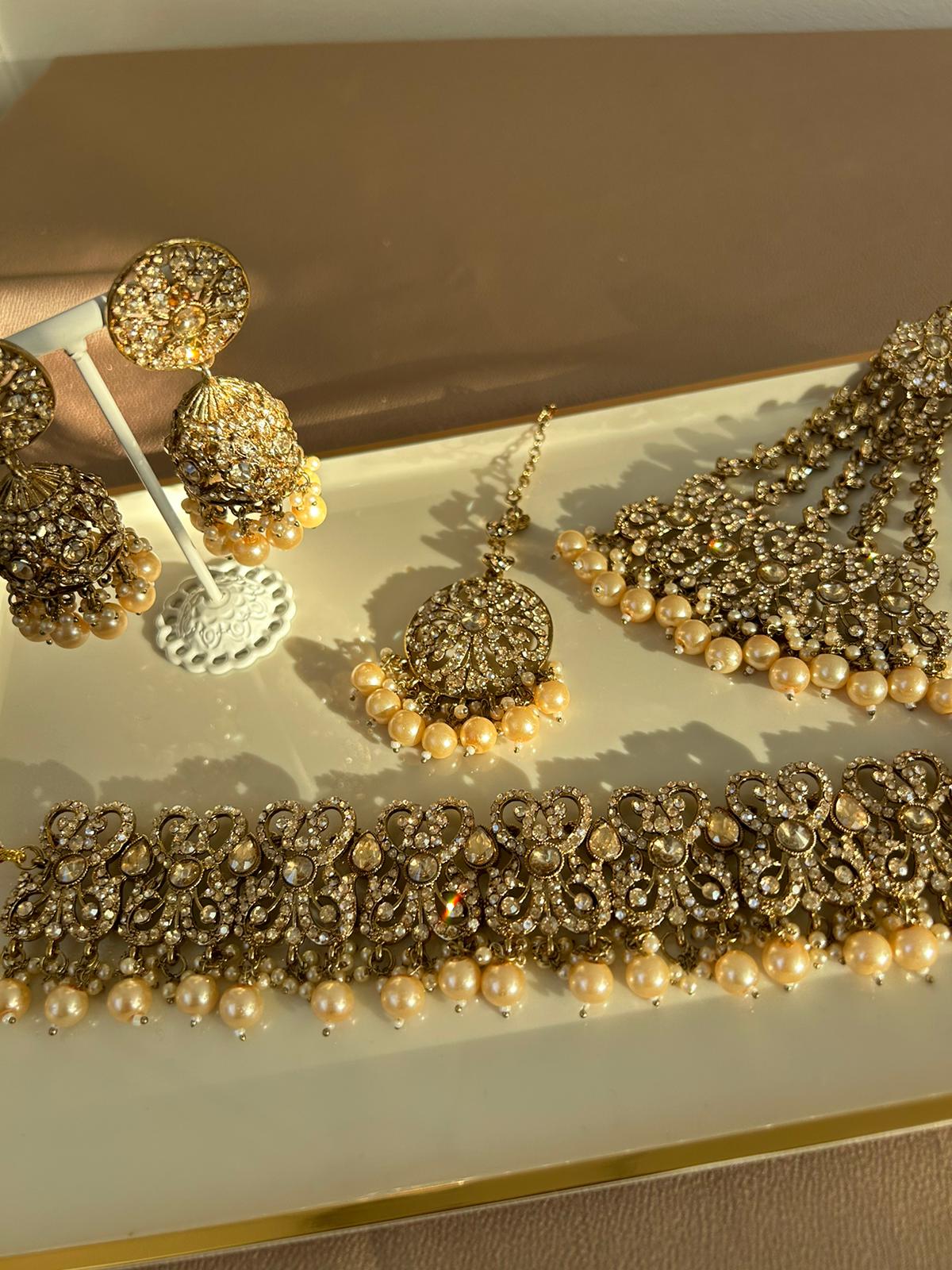 Mohima bridal set ~ Champagne