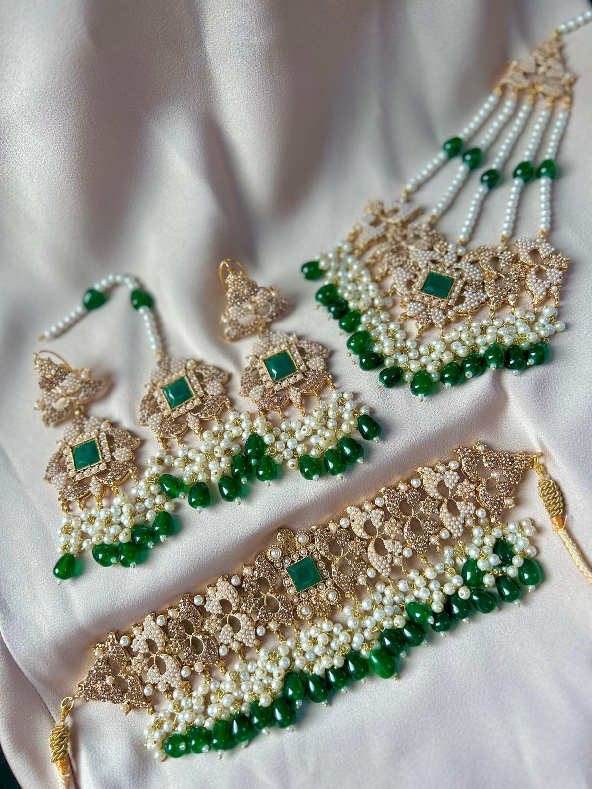 Mahida bridal set ~ green